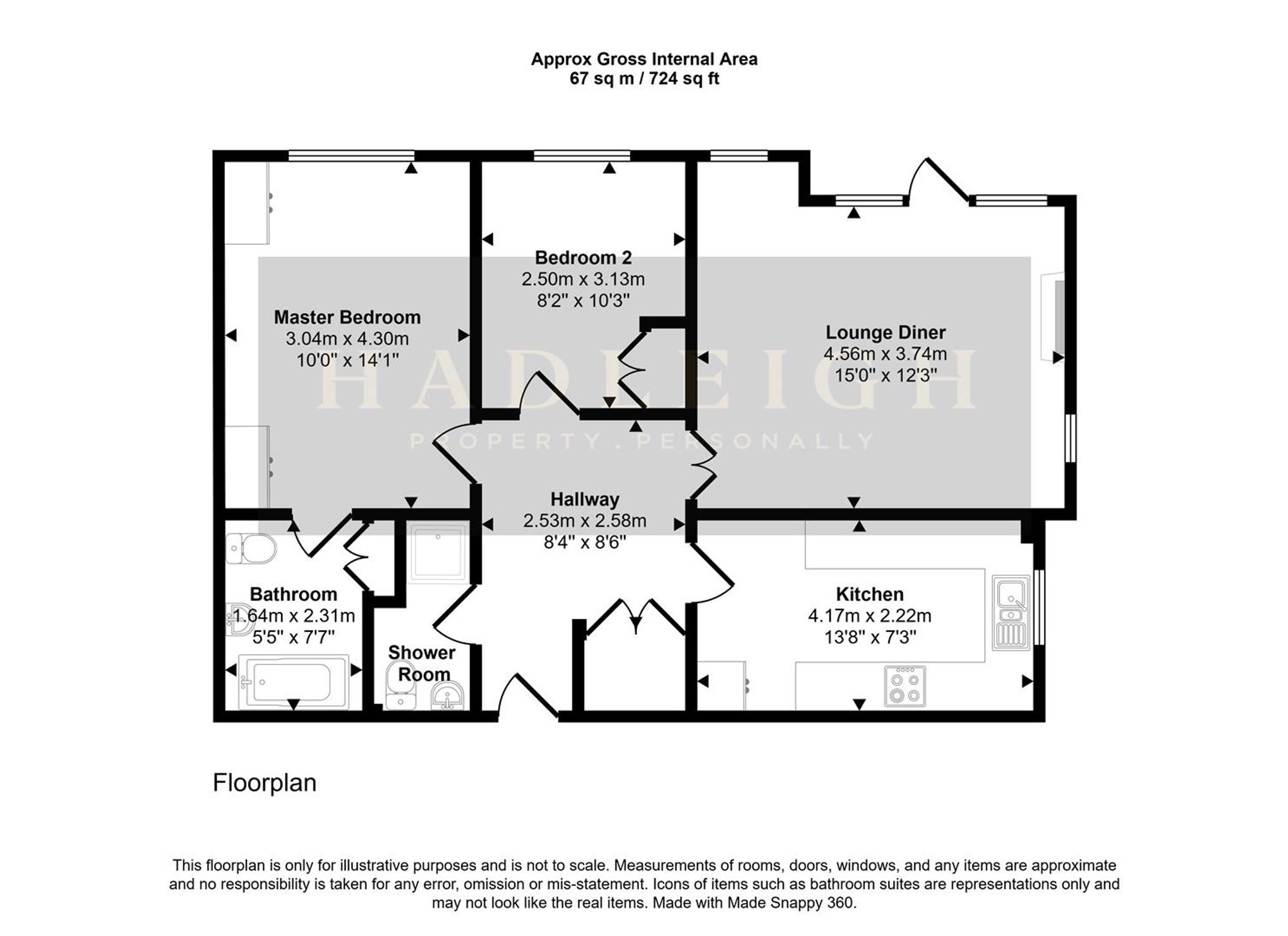 Flat 2, Yewdale, Birmingham floorplan