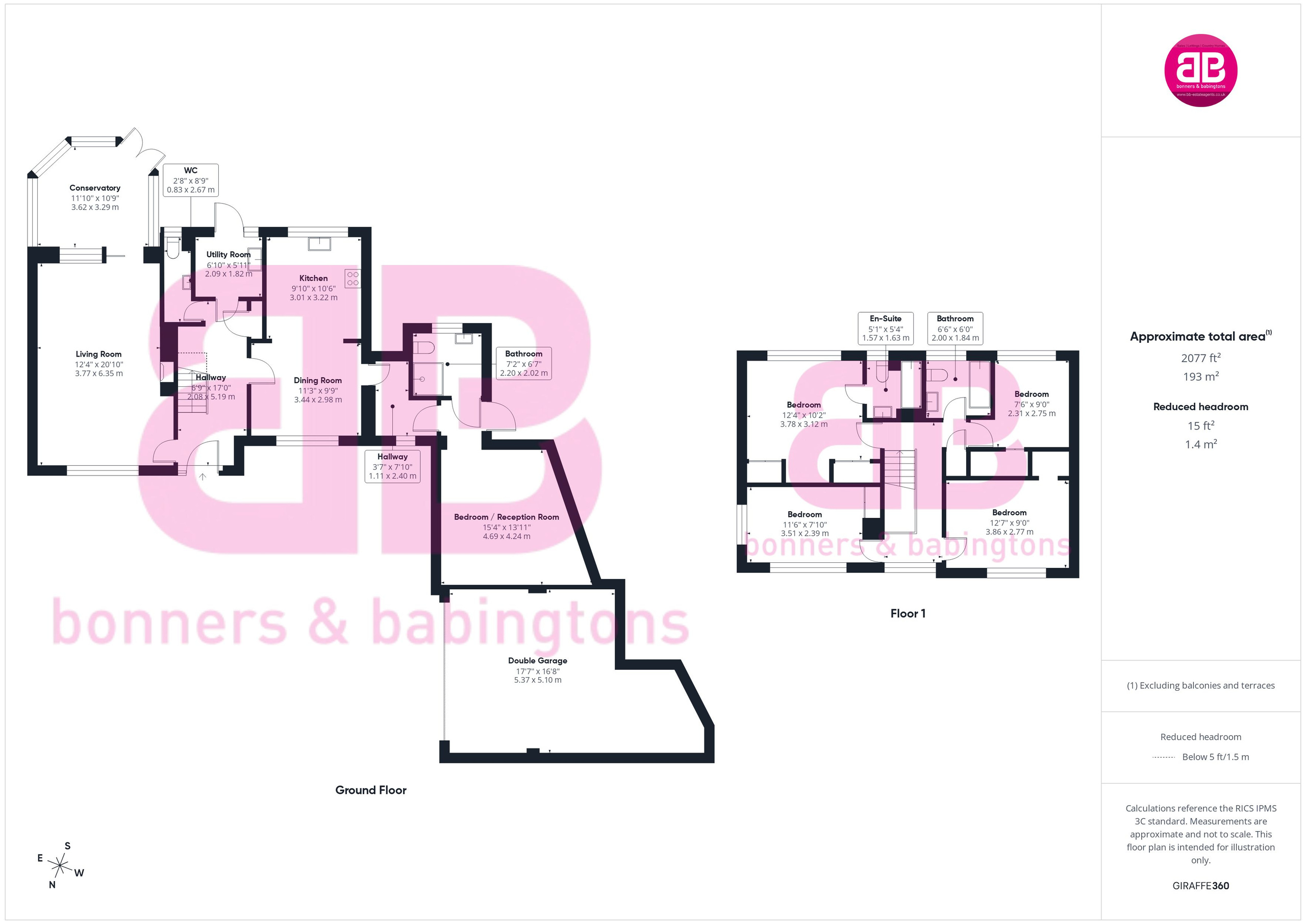 1 Hartmoor Close, High Wycombe floorplan