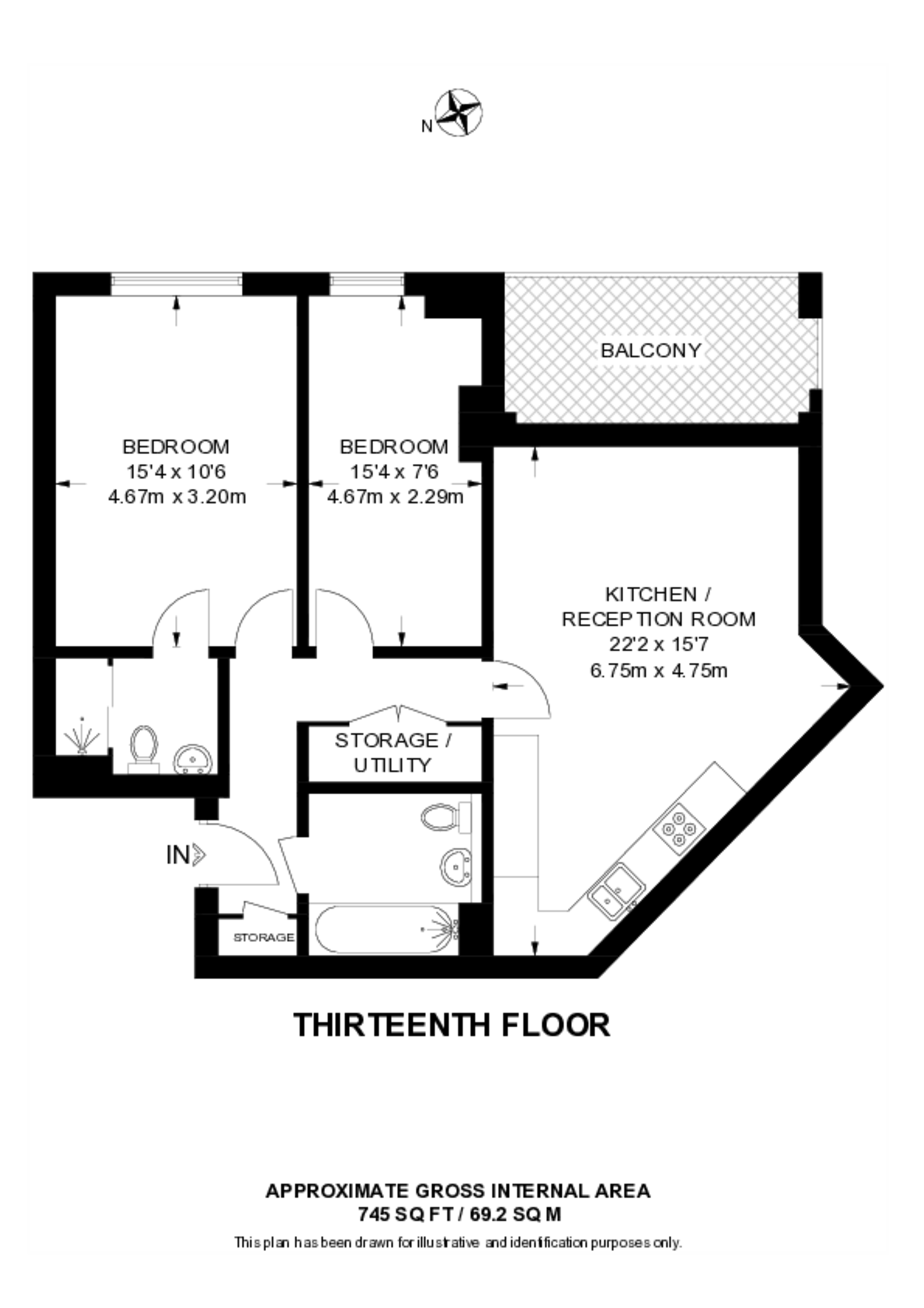 Lakeside Drive, Park Royal floorplan