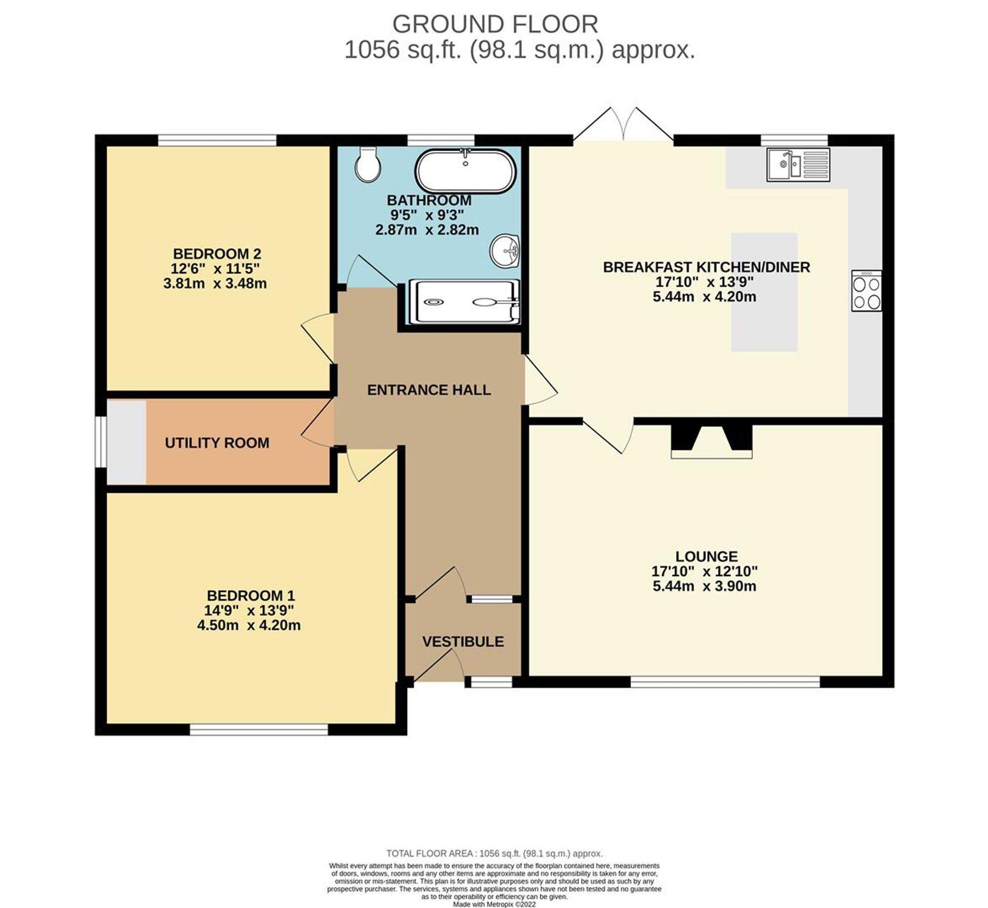 6 Walmsley Gardens, Scarborough floorplan