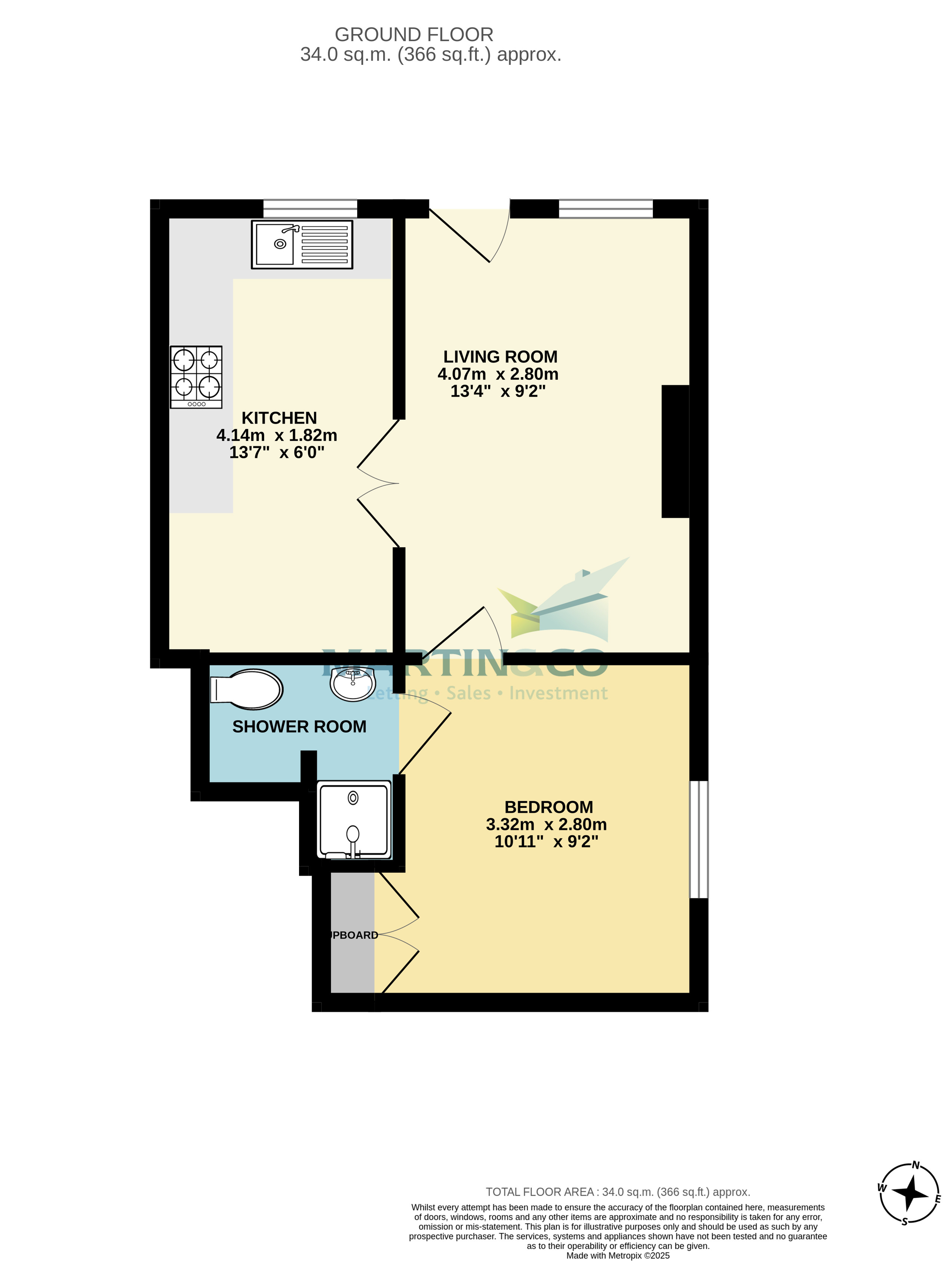 Flat A, 64, Ock Street, Abingdon floorplan