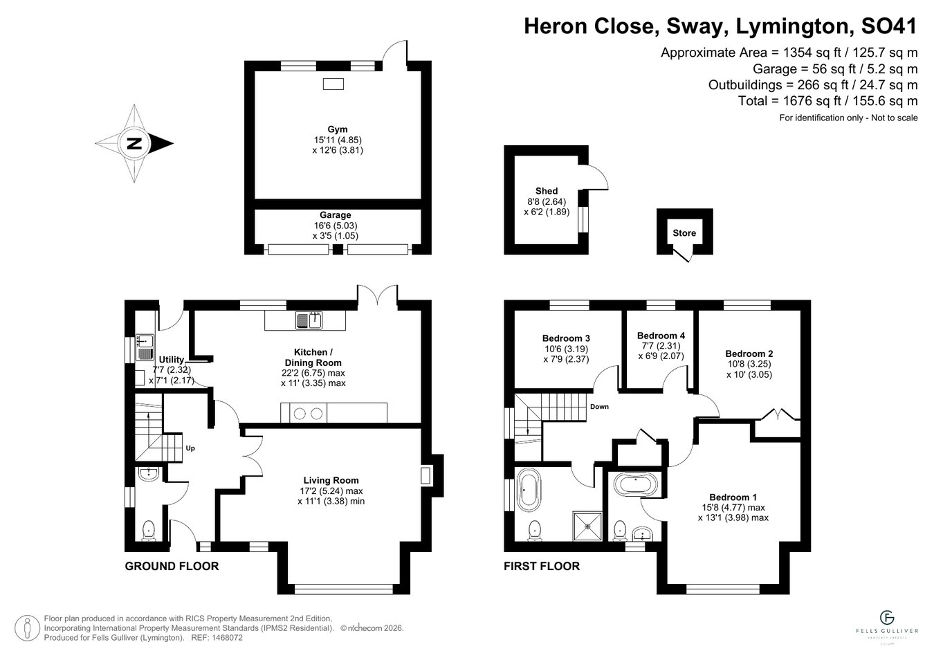 36, Heron Close, Lymington floorplan