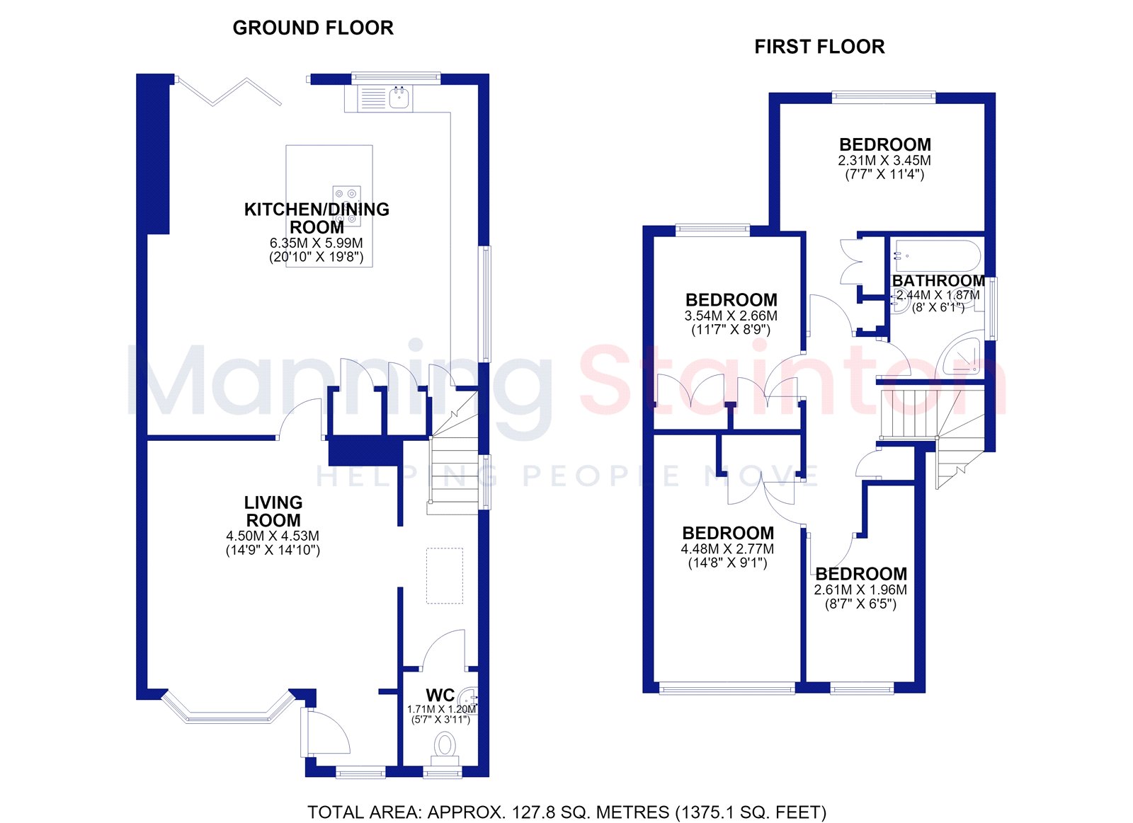 1, New Park Vale, Pudsey floorplan