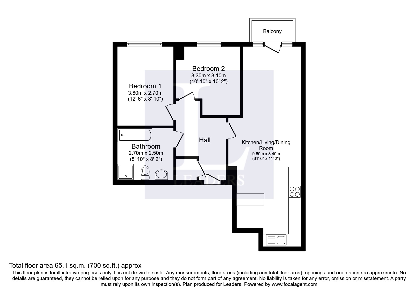 City Gate, Blantyre Street, Manchester M15, 2 bedroom flat to rent