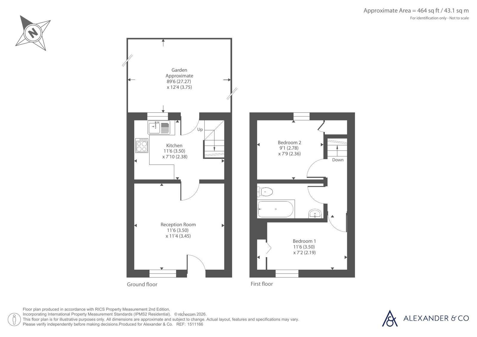 3 Row Beech Cottages,, Watling Street, Dunstable floorplan