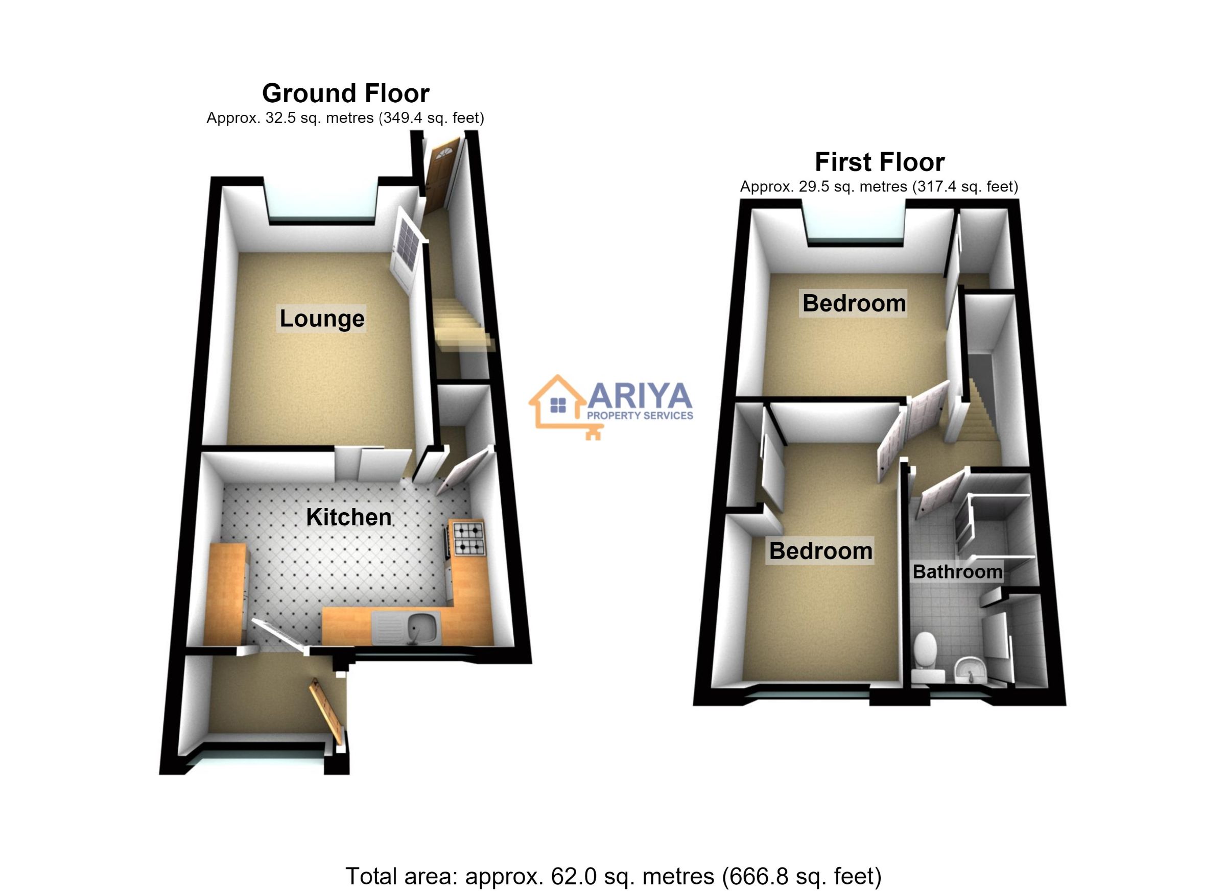 13 Jeremy Close, Leicester floorplan