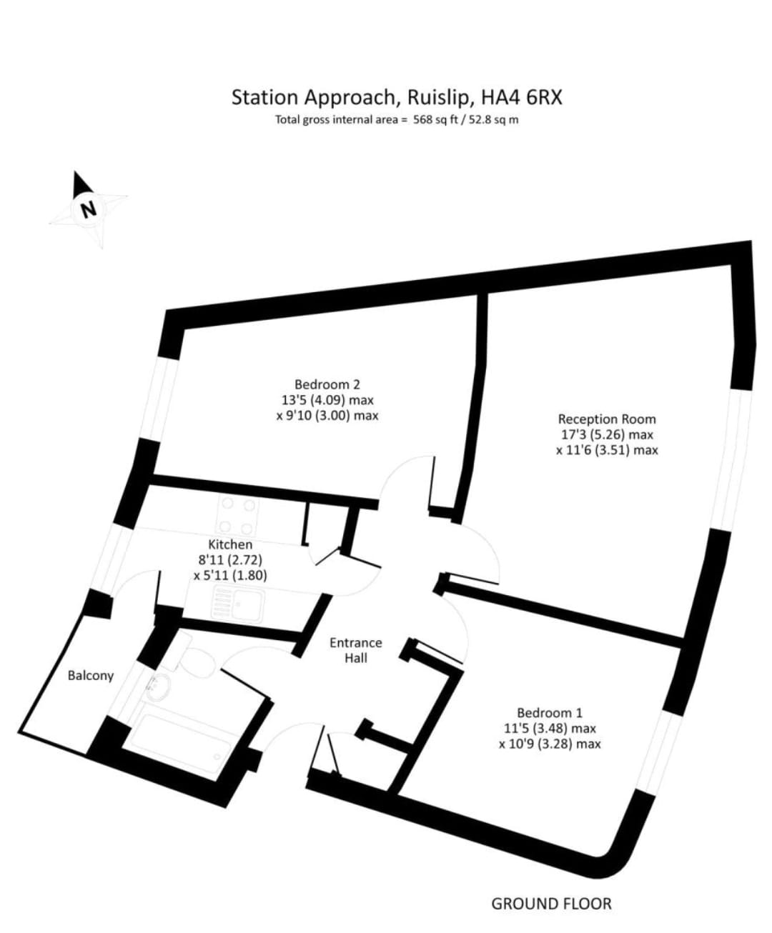 Station Approach, Ruislip floorplan