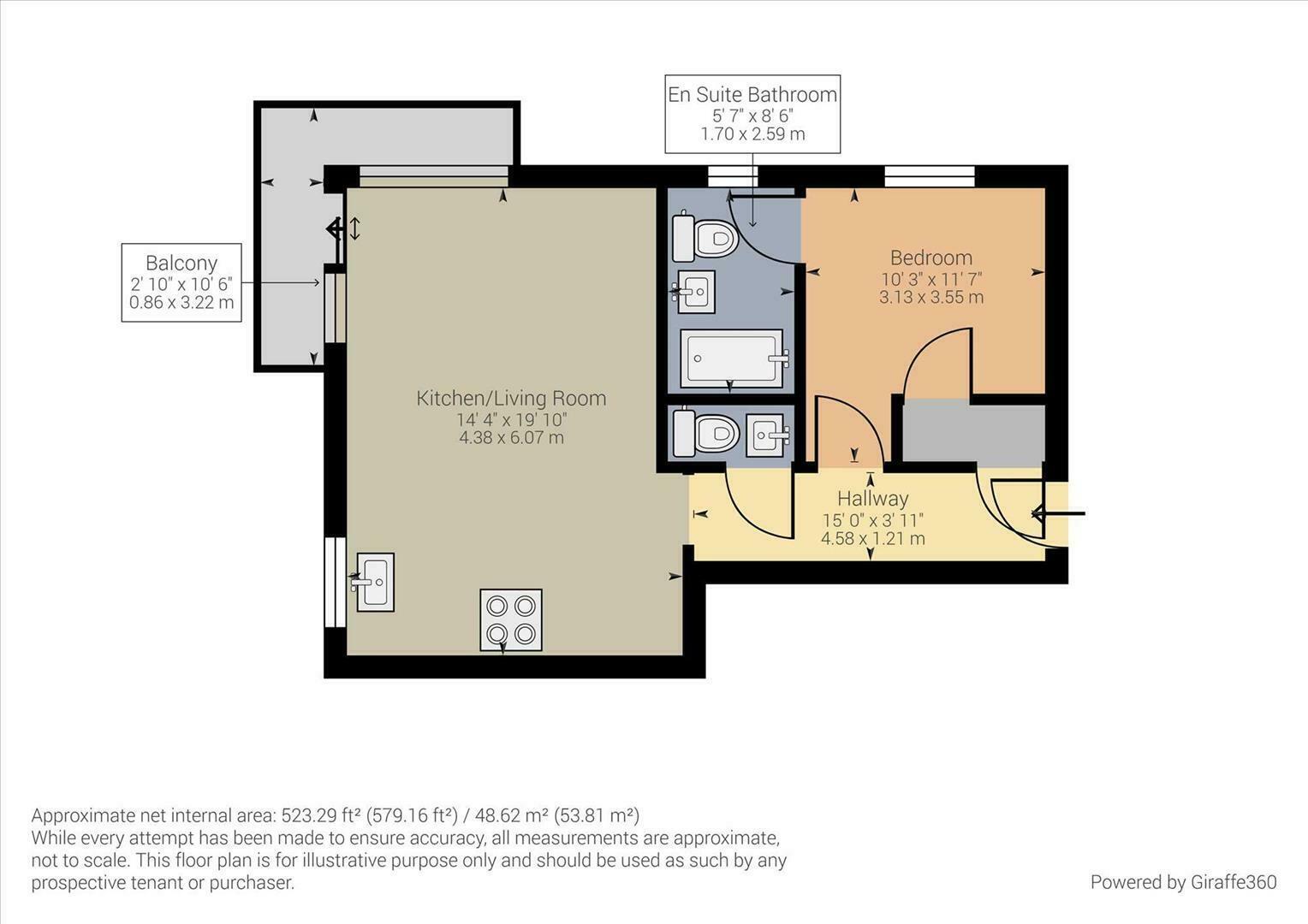 Flat 4, Montpelier House, 27a, Keymer Avenue, Peacehaven floorplan