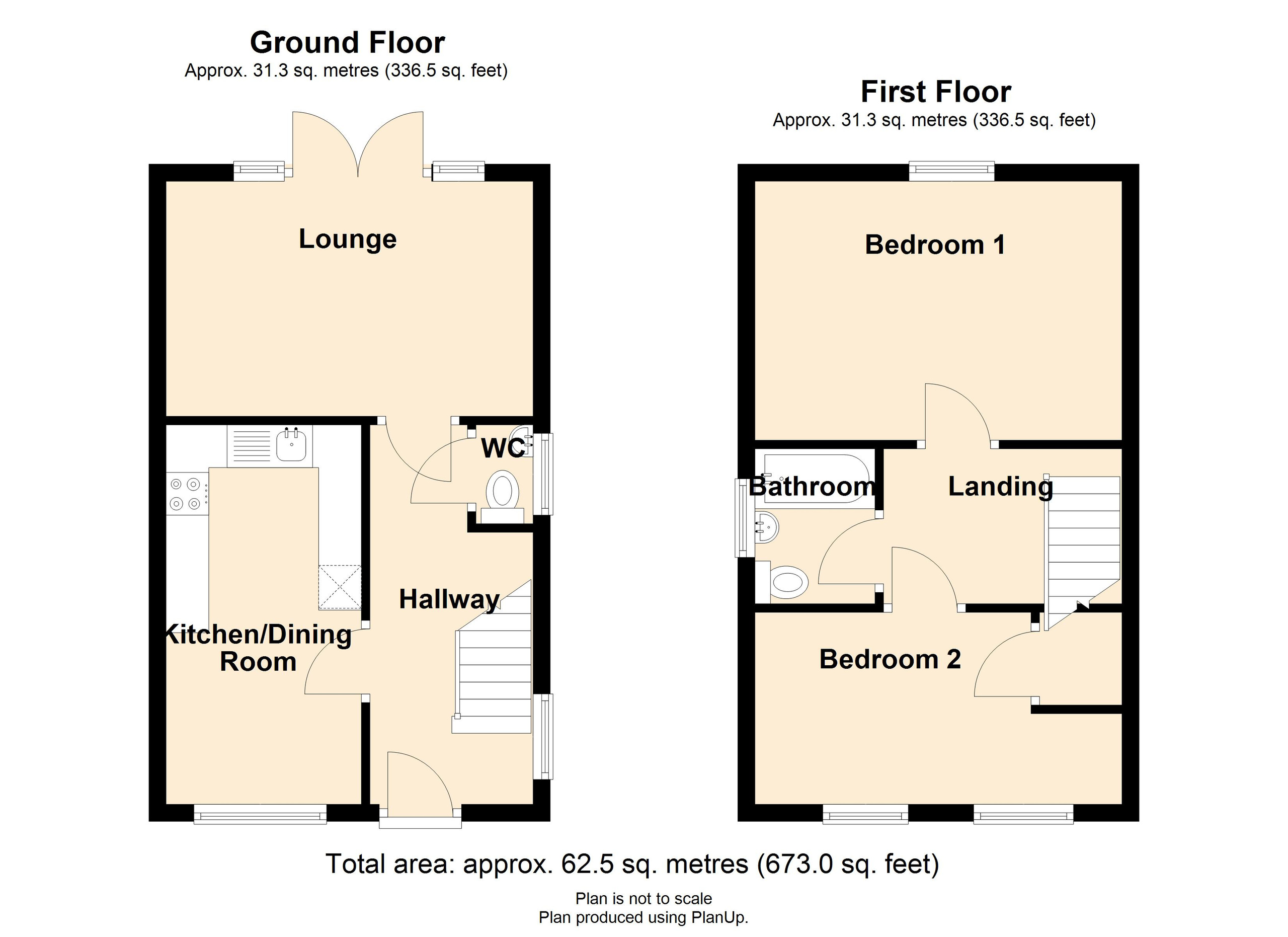 13 Blue Lake Close, Ebbw Vale floorplan