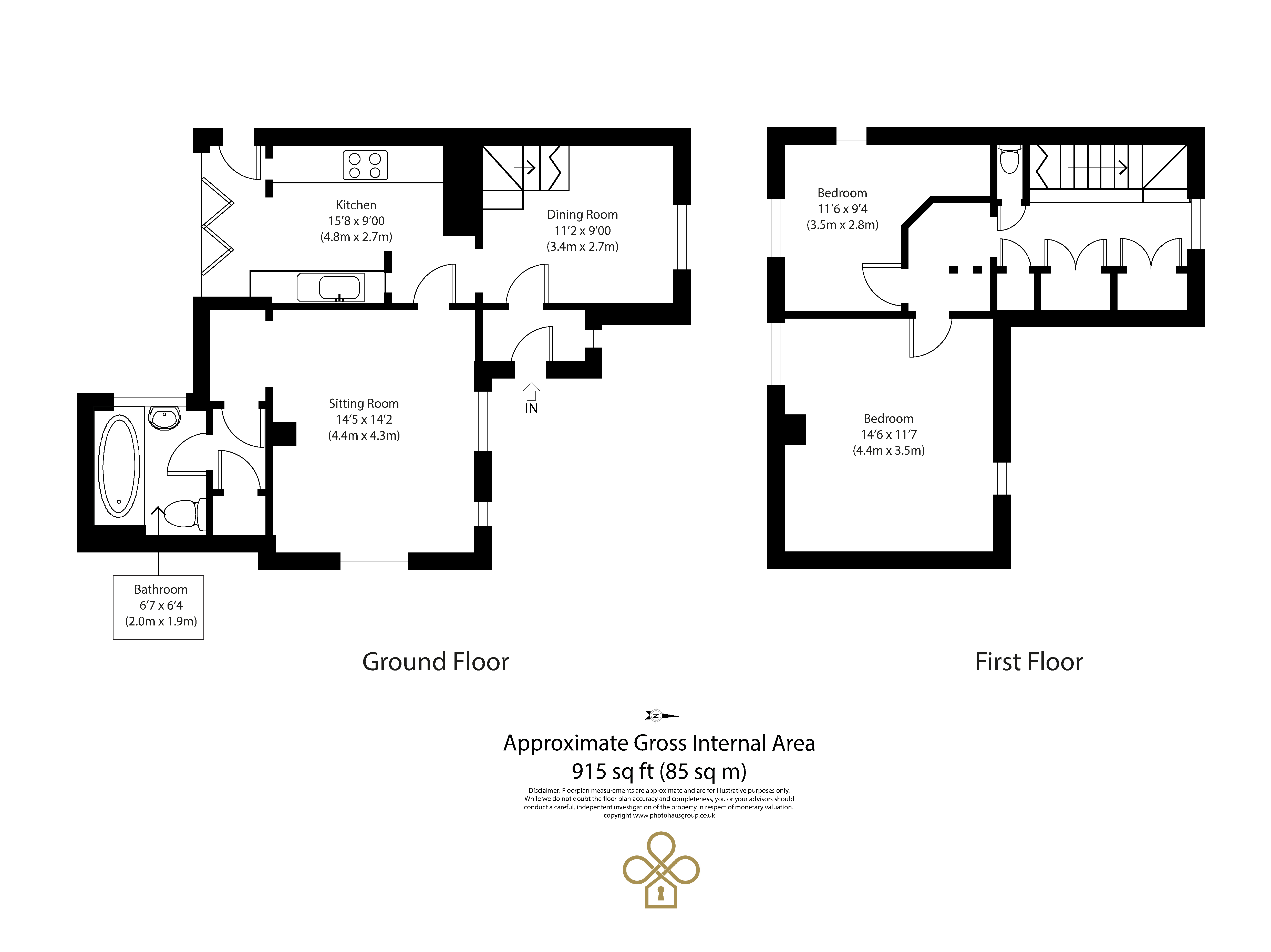 44, Station Road, Woodbridge floorplan