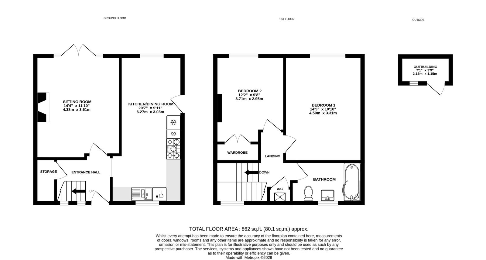 11, Trenchard Avenue, Hereford floorplan