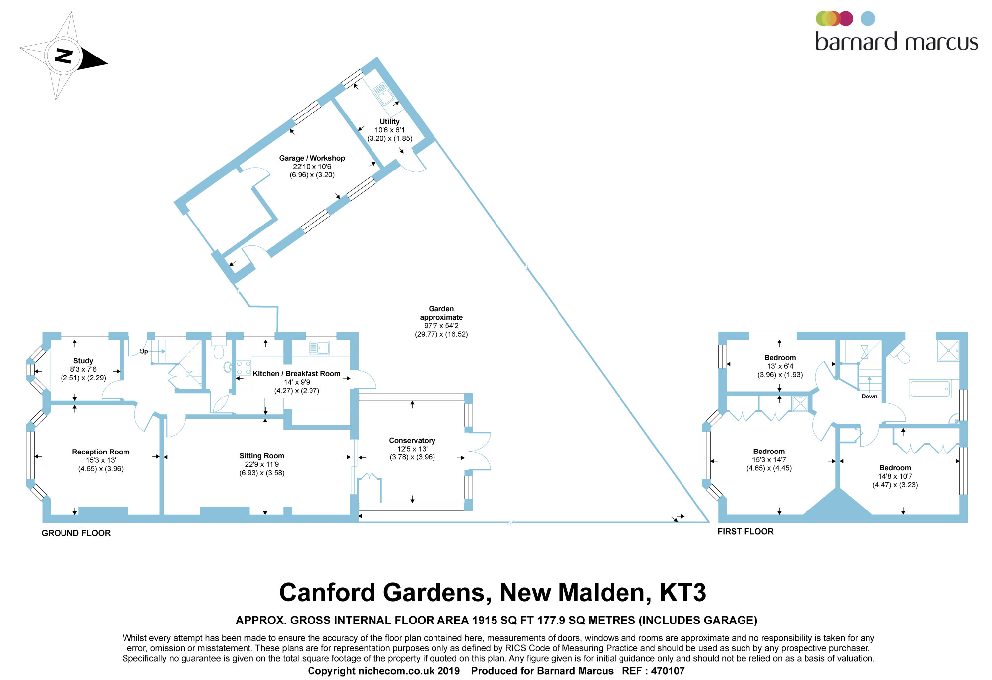 3 Bedrooms Detached house for sale in Canford Gardens, New Malden KT3