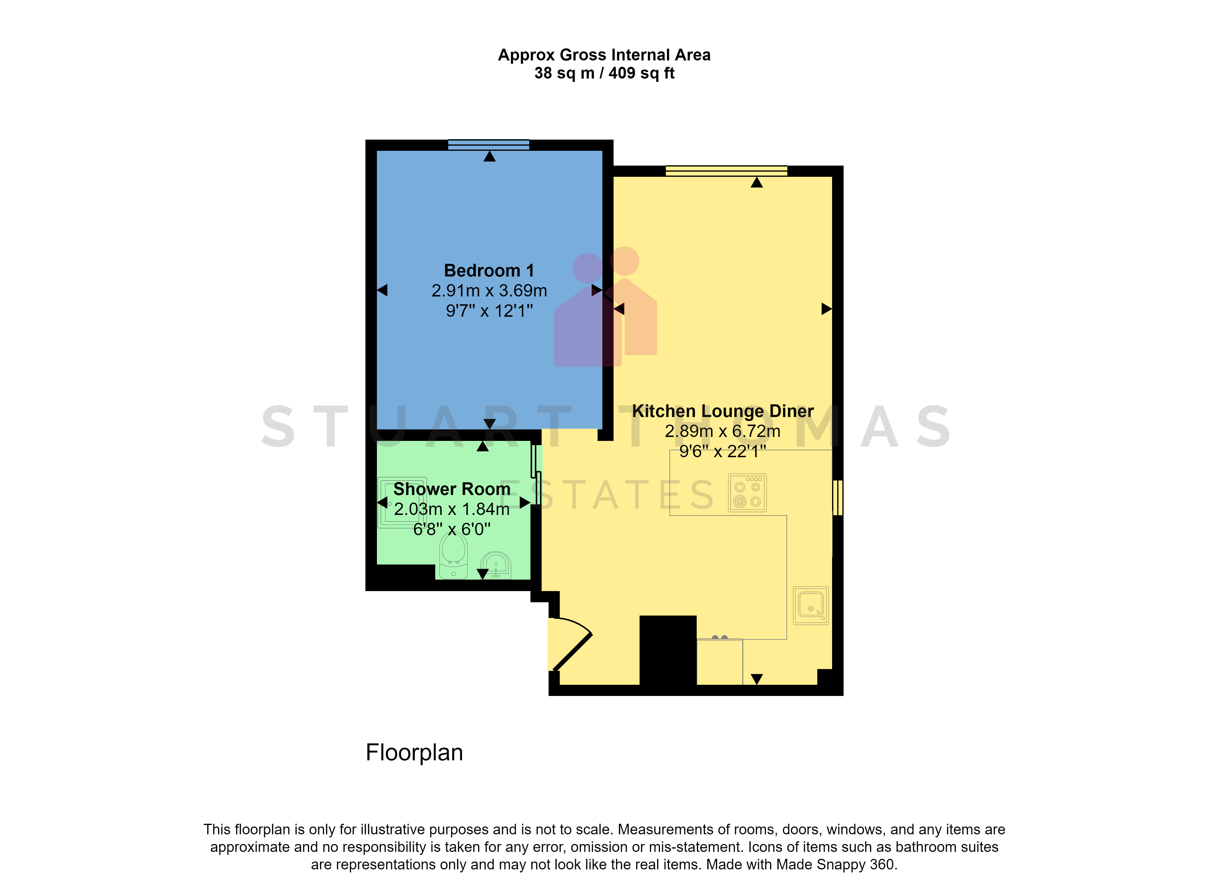 Benfleet Road, Benfleet SS7, 1 bedroom flat to rent 64981687