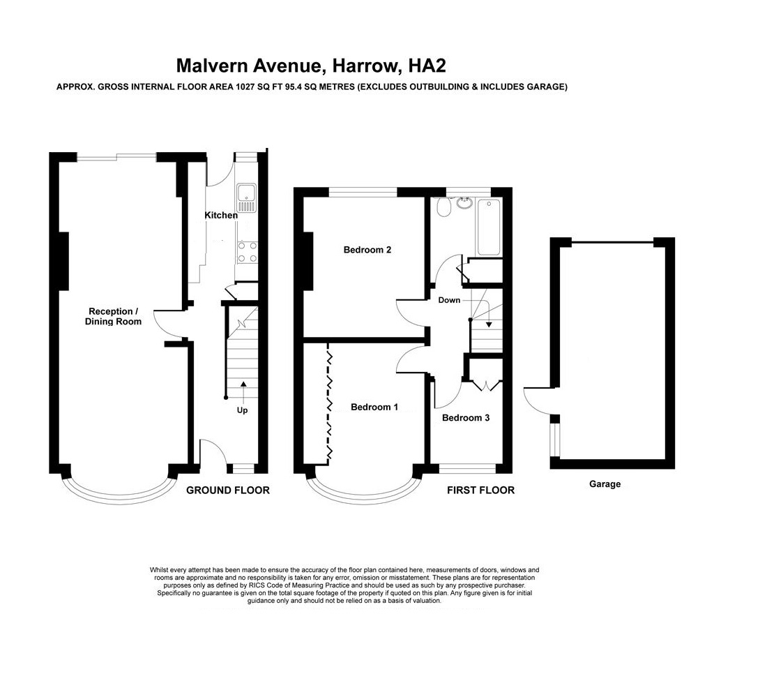 3 Bedrooms Terraced house for sale in Malvern Avenue, Harrow HA2