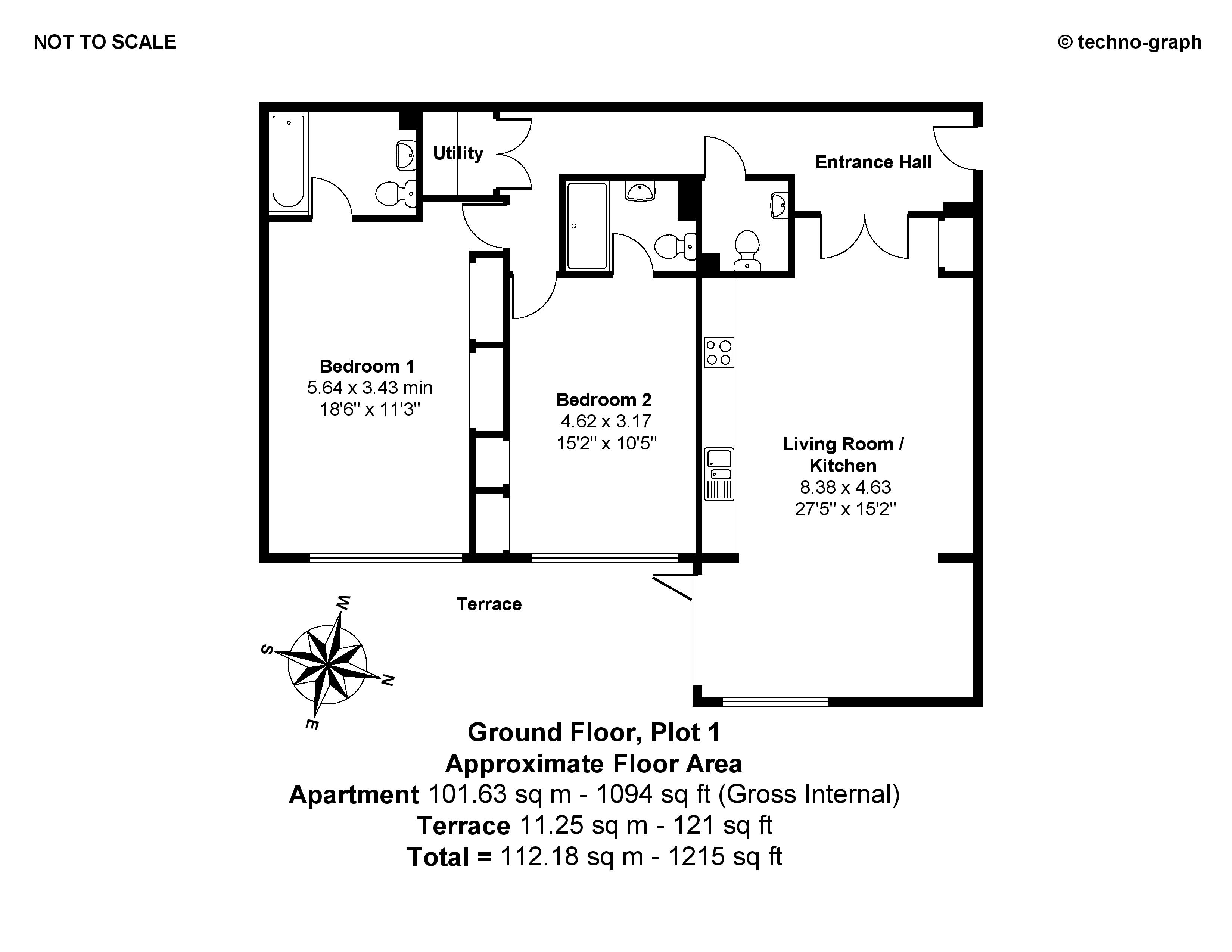 Apt 1, Cherwell House, 43, Station Road, Henley-on-Thames floorplan