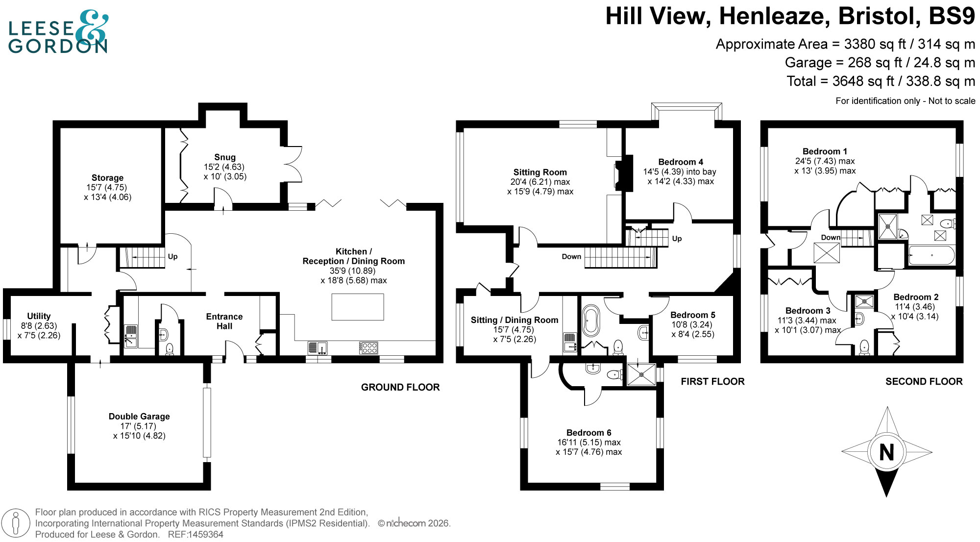 9 Hill View, Bristol floorplan