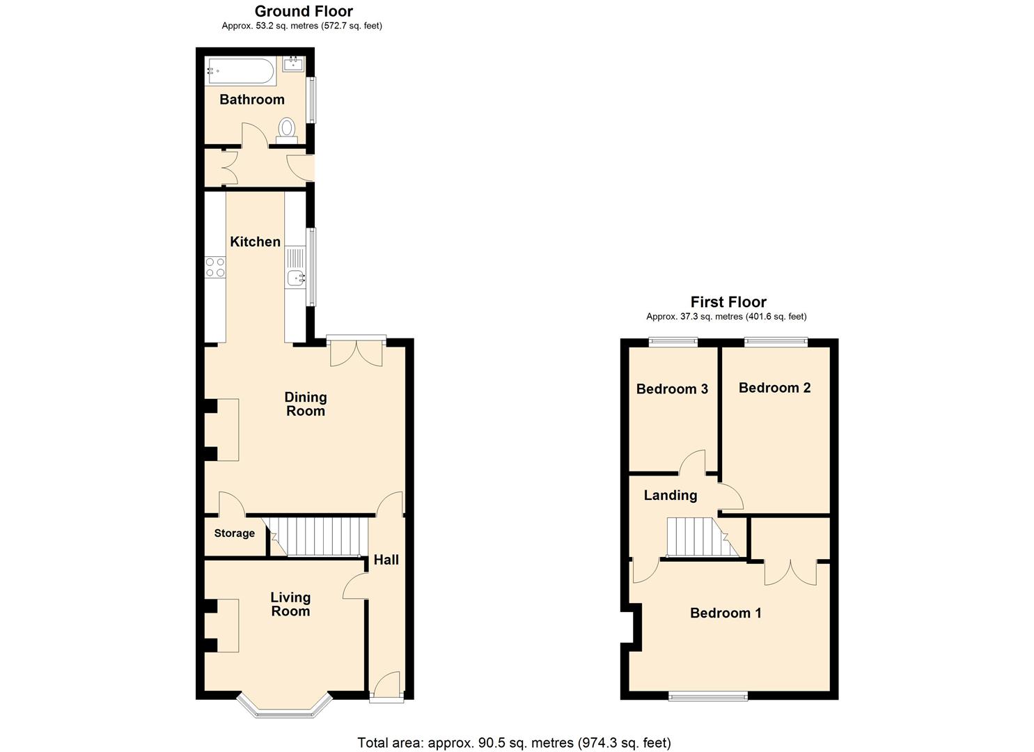 Montrose Street, SaltburnByTheSea TS12, 3 bedroom terraced house for sale 66715367