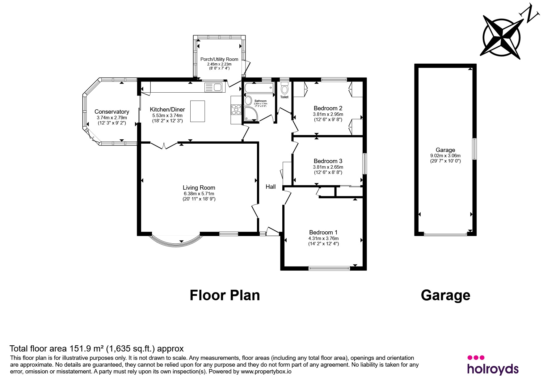 6, Manor Park, Keighley floorplan