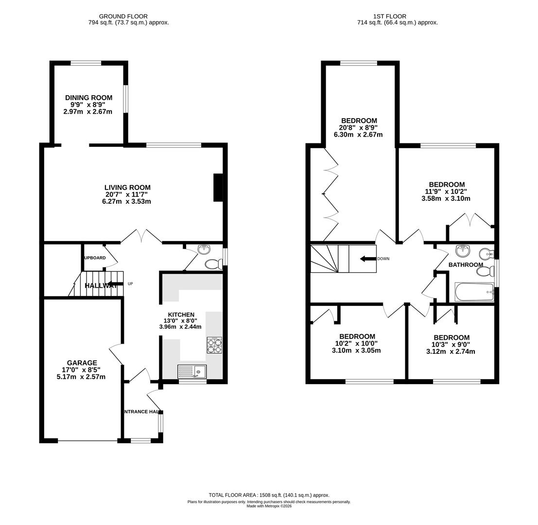 36, Valebridge Drive, Burgess Hill floorplan