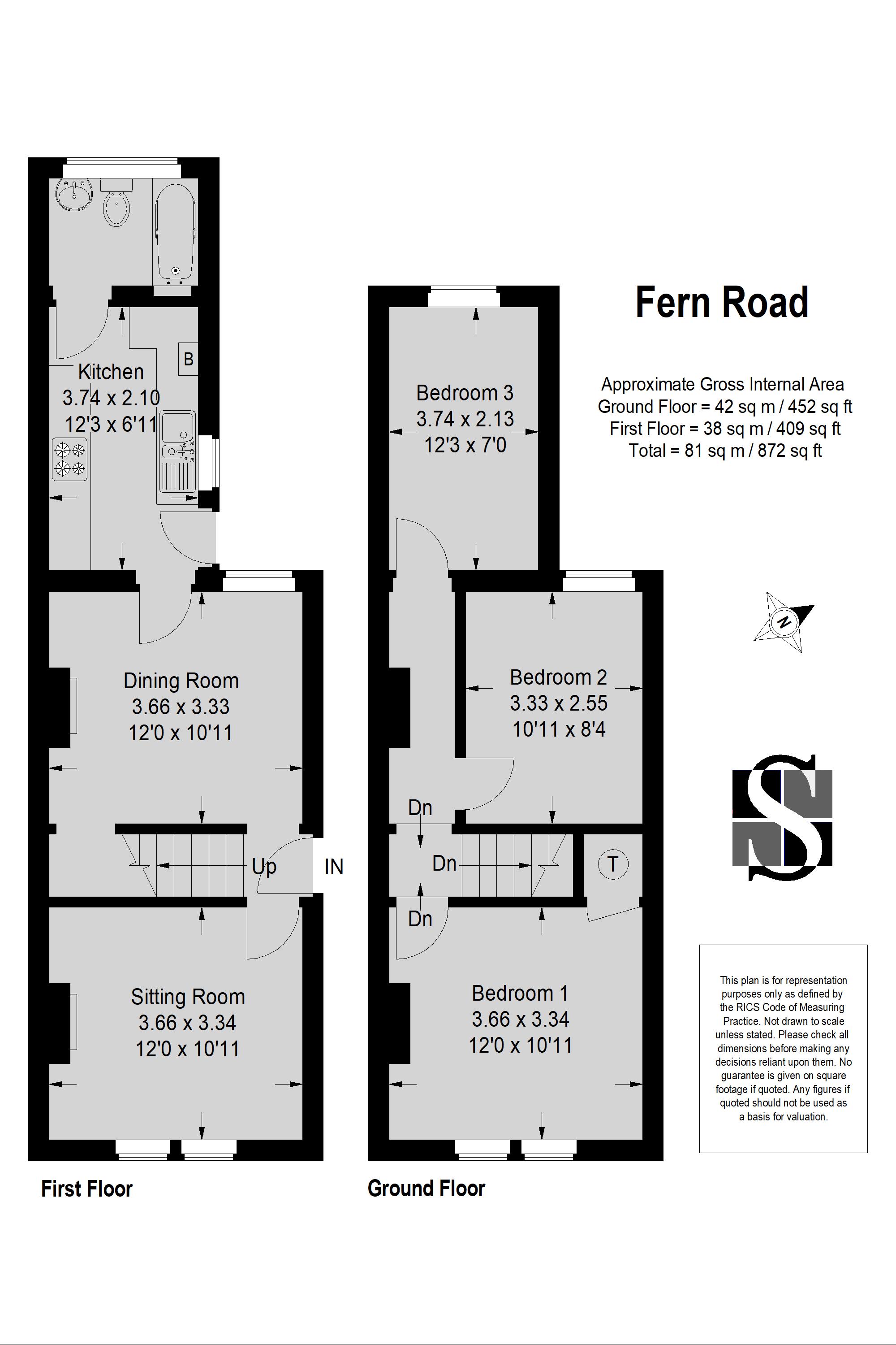 3 Bedrooms Semi-detached house for sale in Fern Road, Godalming GU7