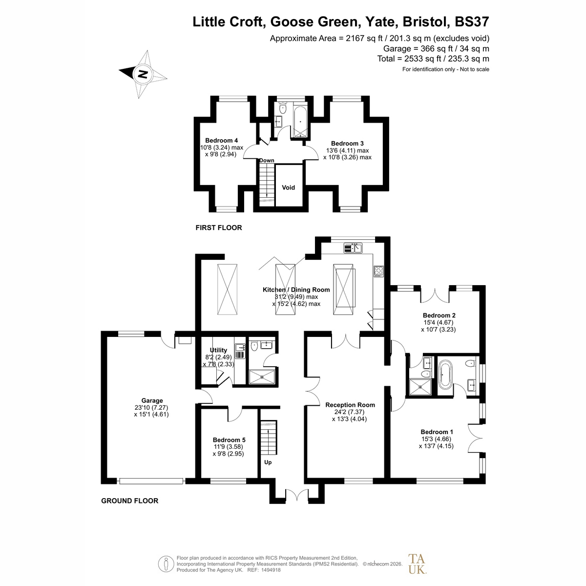 Little Croft, Goose Green, Bristol floorplan