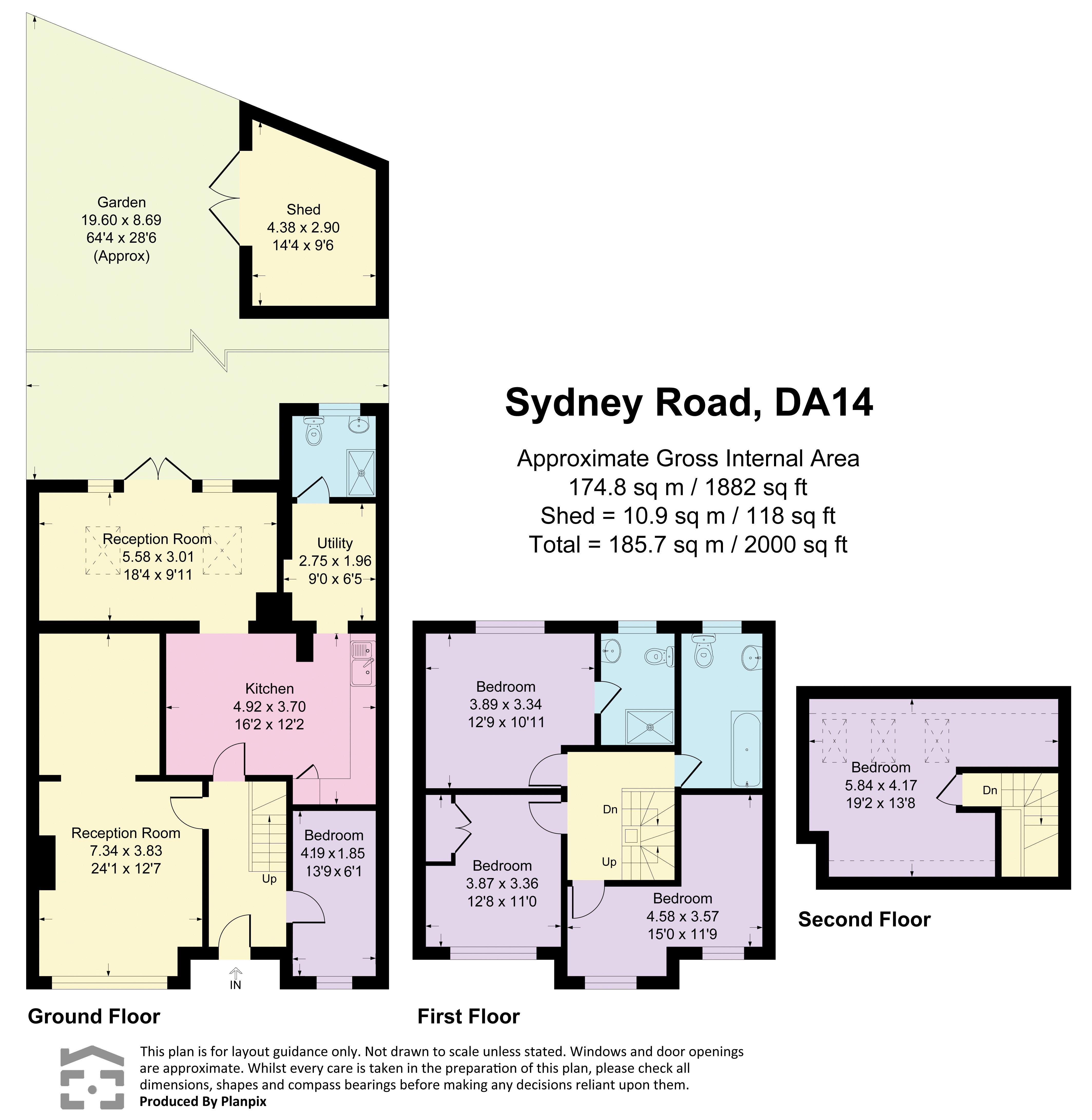 68, Sydney Road, Sidcup floorplan
