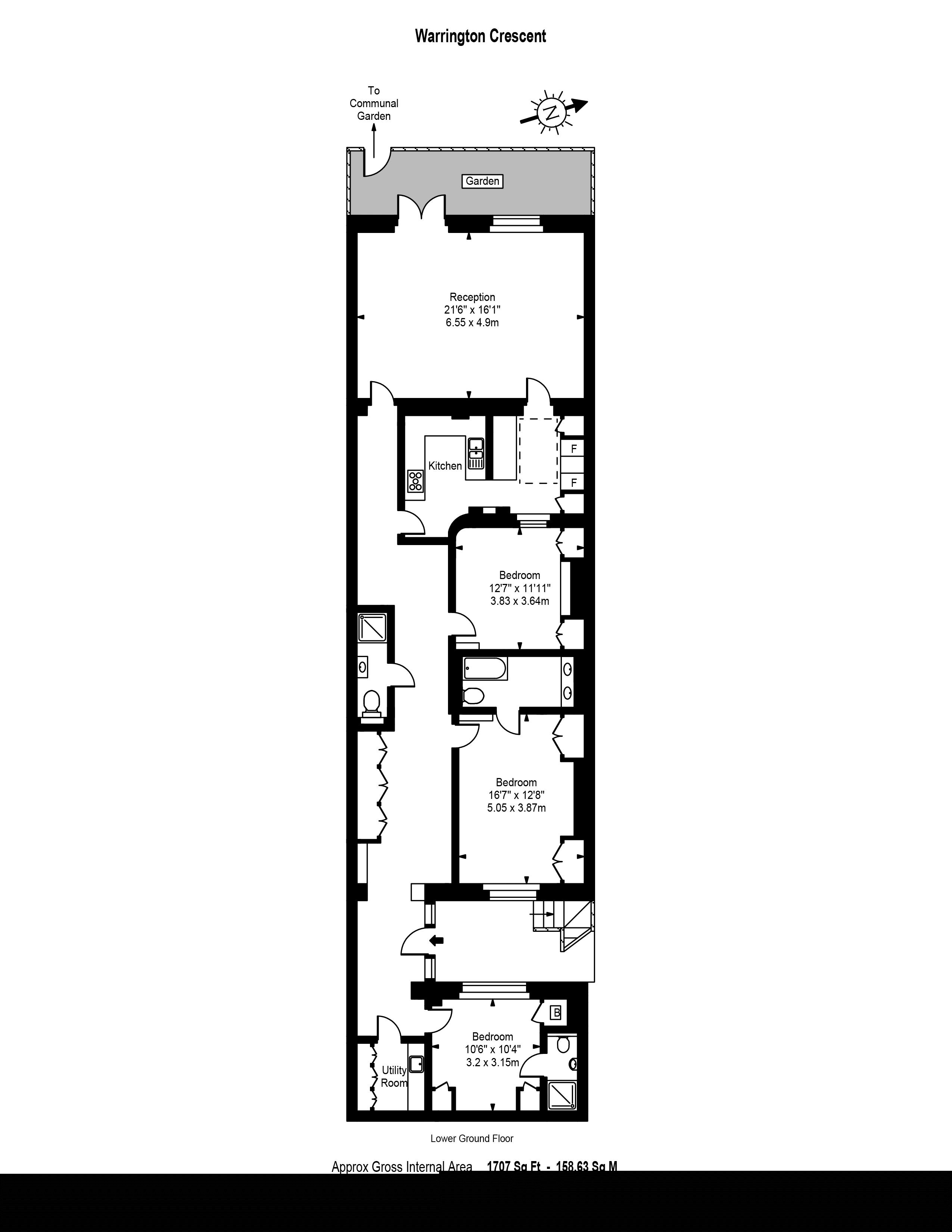 3 Bedrooms Flat to rent in Warrington Crescent, Little Venice, London W9