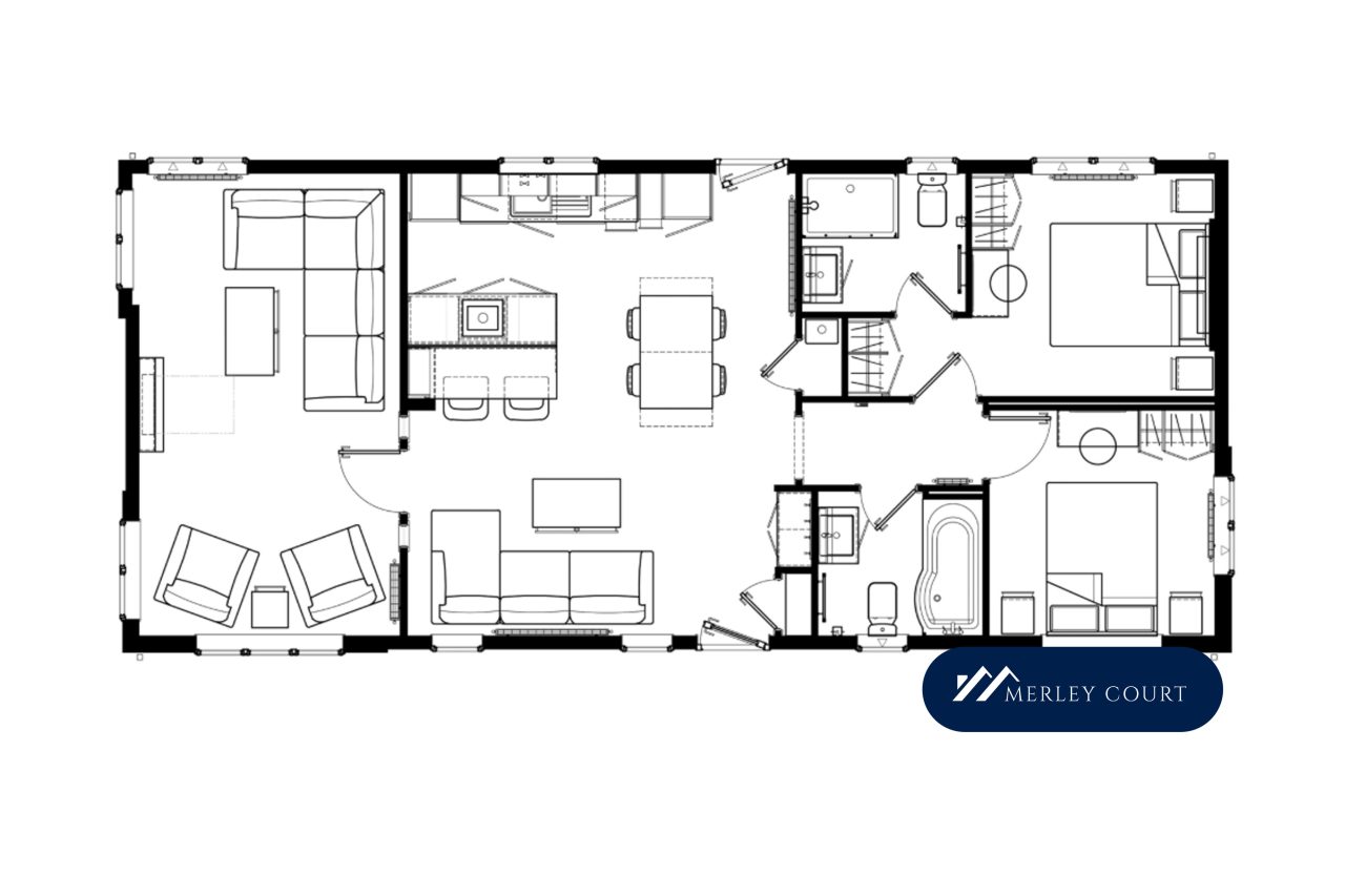Merley Court Residential Park, Merley House Lane, Wimborne floorplan
