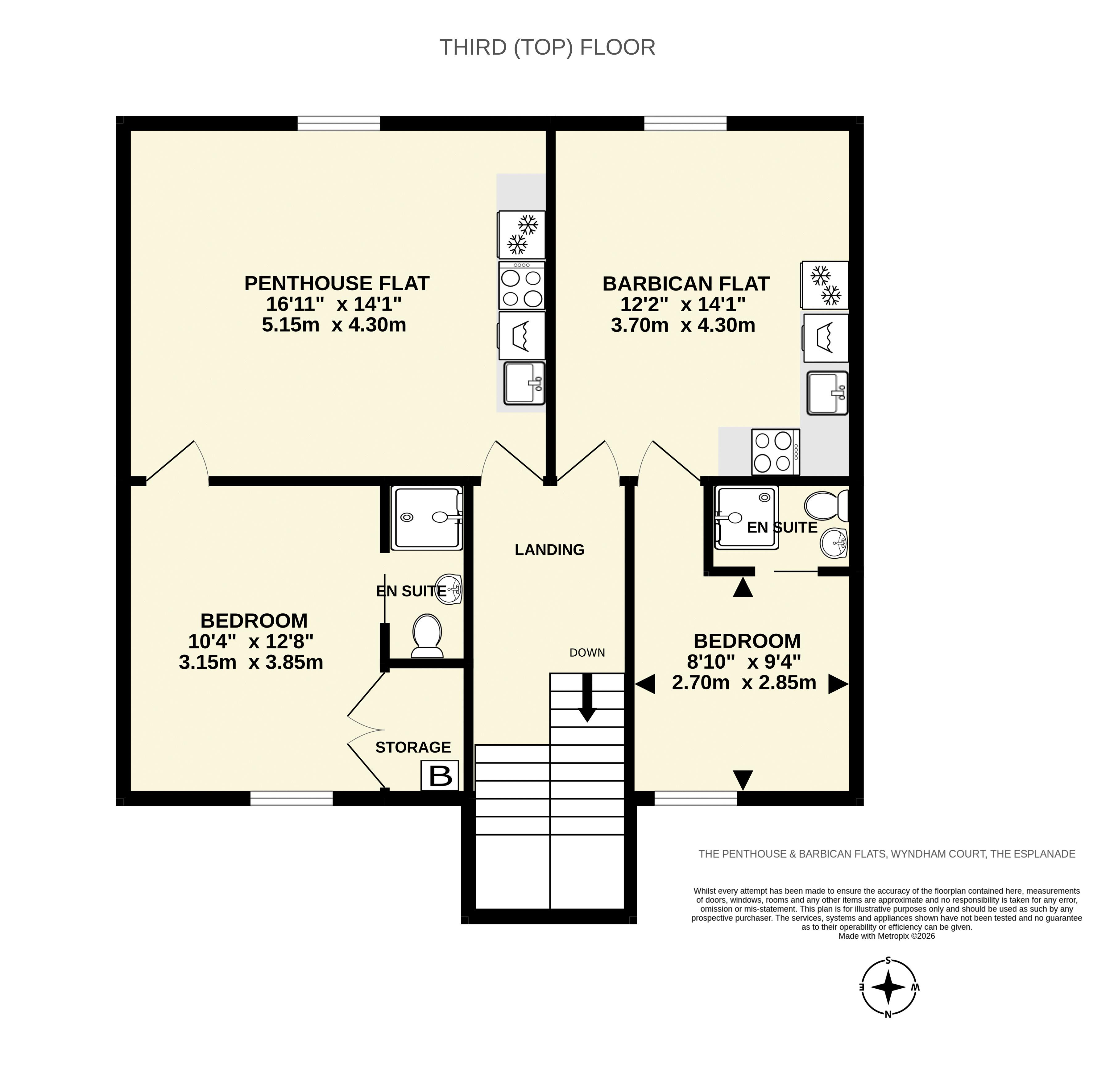 The Barbican, Wyndham Court, The Esplanade, Sidmouth floorplan