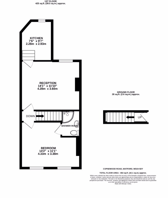 39b, Copsewood Road, Watford floorplan