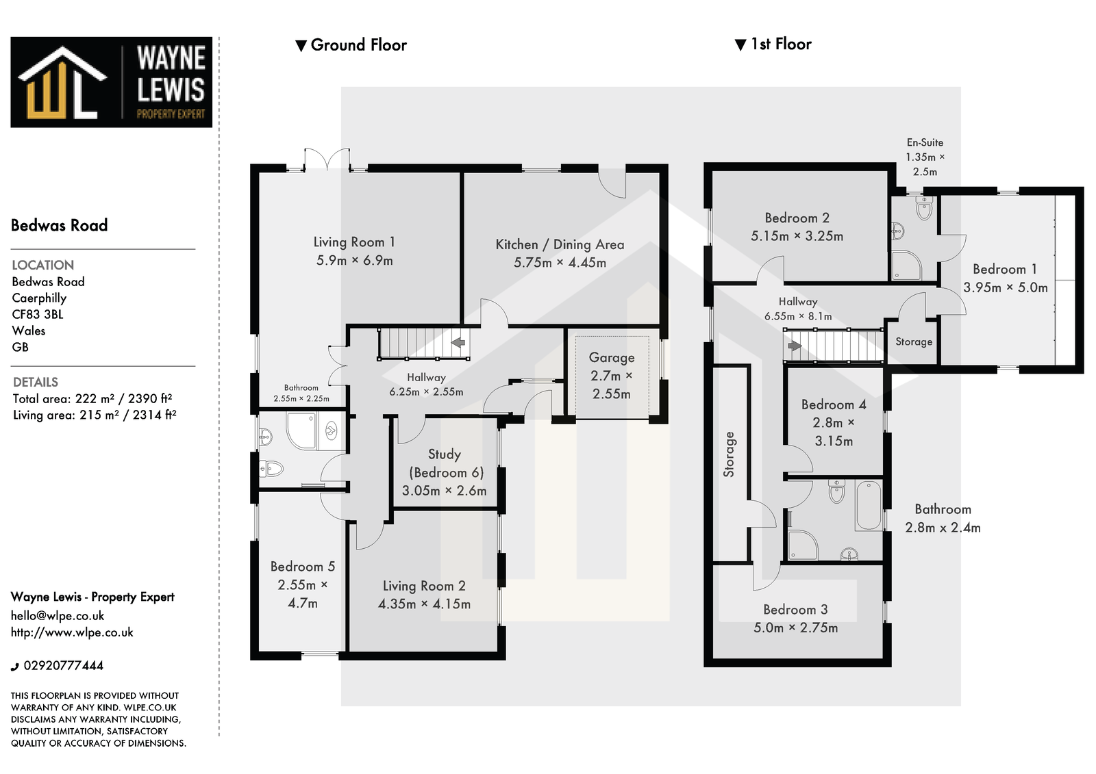 285, Bedwas Road, Caerphilly floorplan