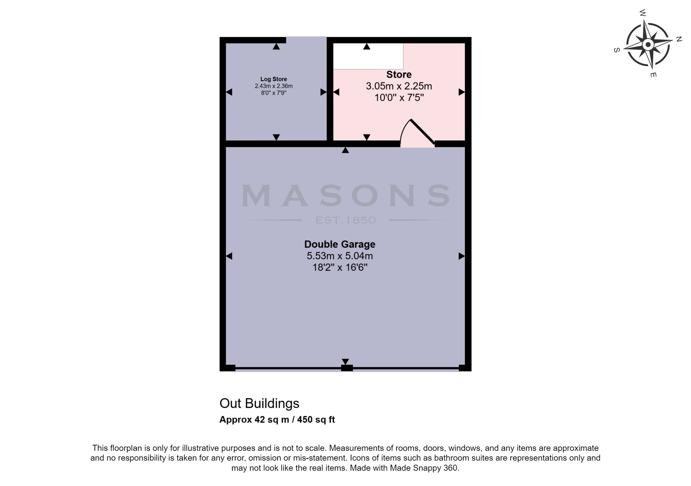 The Spinney, Hall Lane, Spilsby floorplan