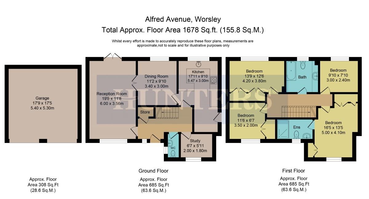 4 Bedrooms Detached house for sale in Alfred Avenue, Worsley, Manchester M28