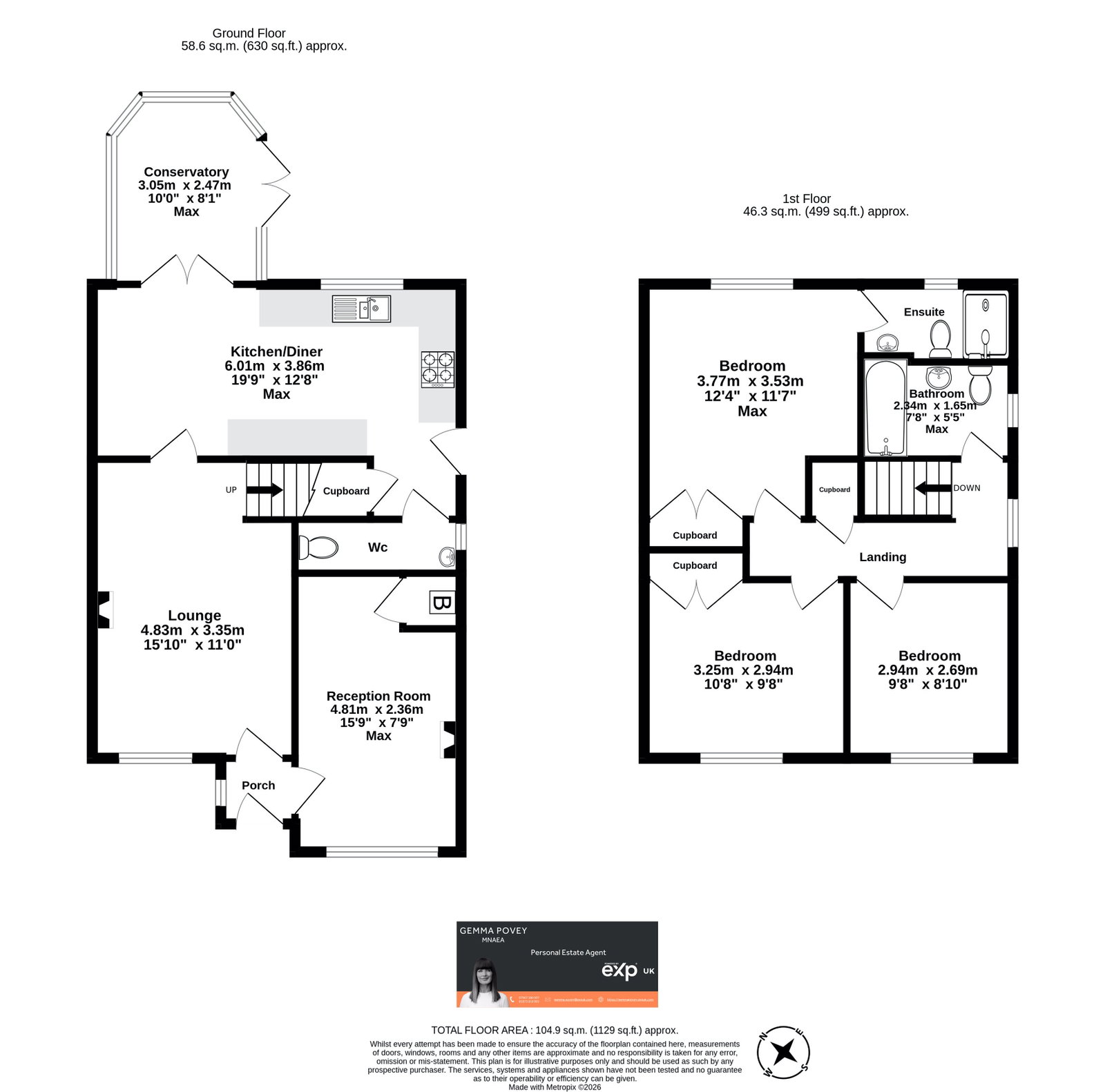 12, Lakeside Way, Ebbw Vale floorplan