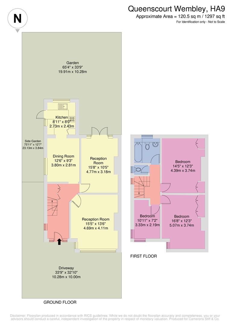 26, Queenscourt, Wembley floorplan