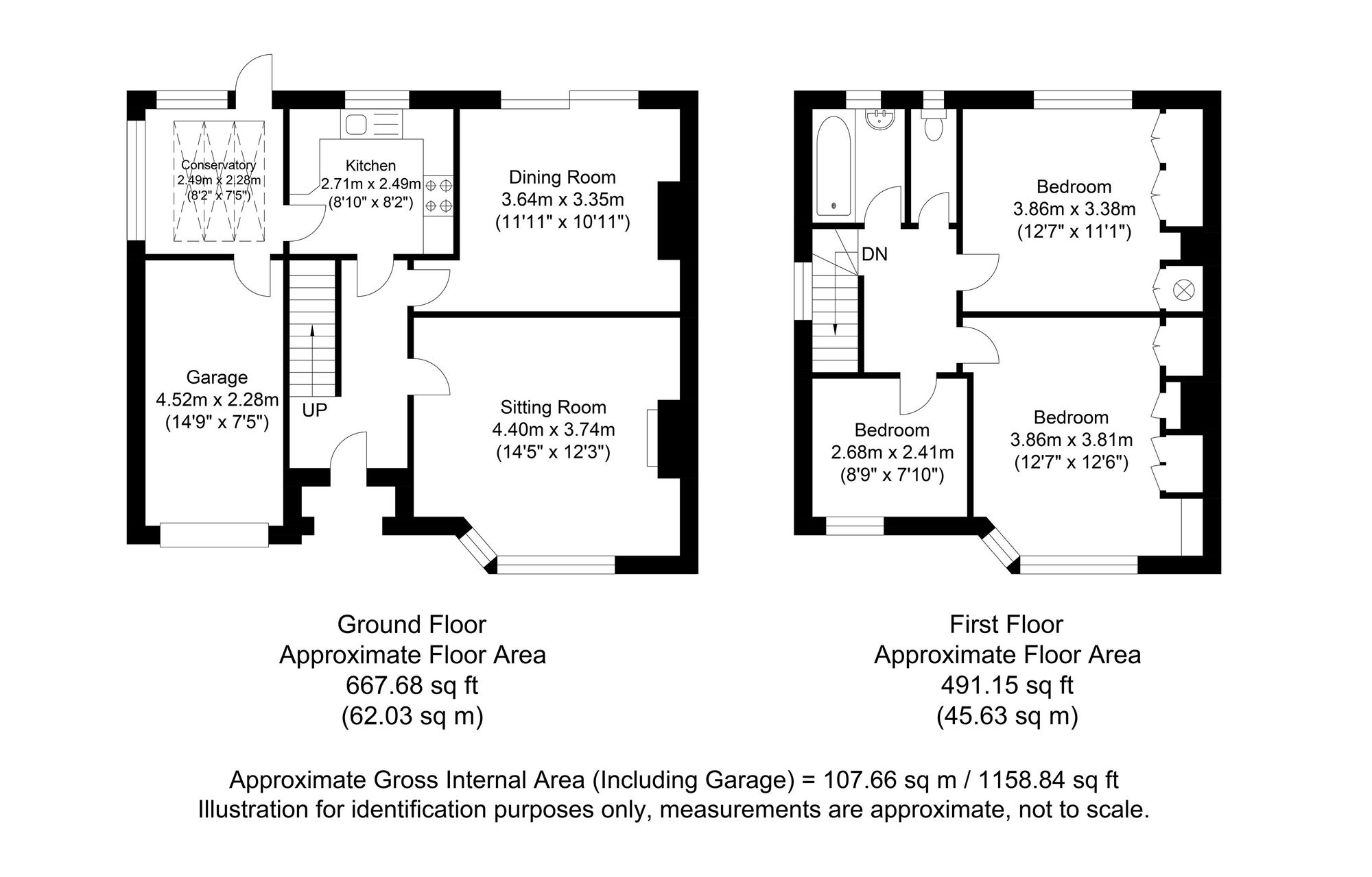22 Fitzjohns Road, Lewes floorplan
