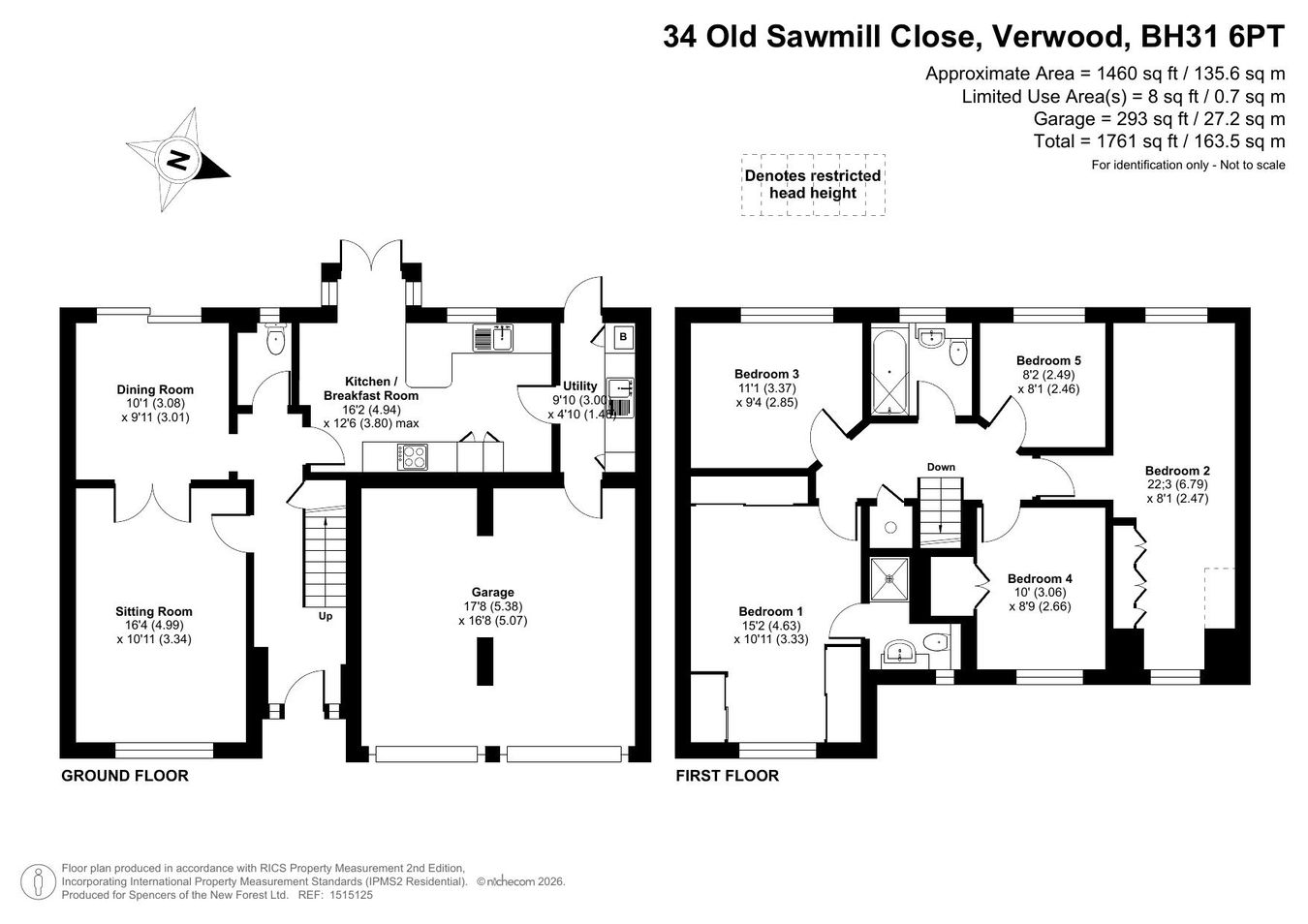 34, Old Sawmill Close, Verwood floorplan