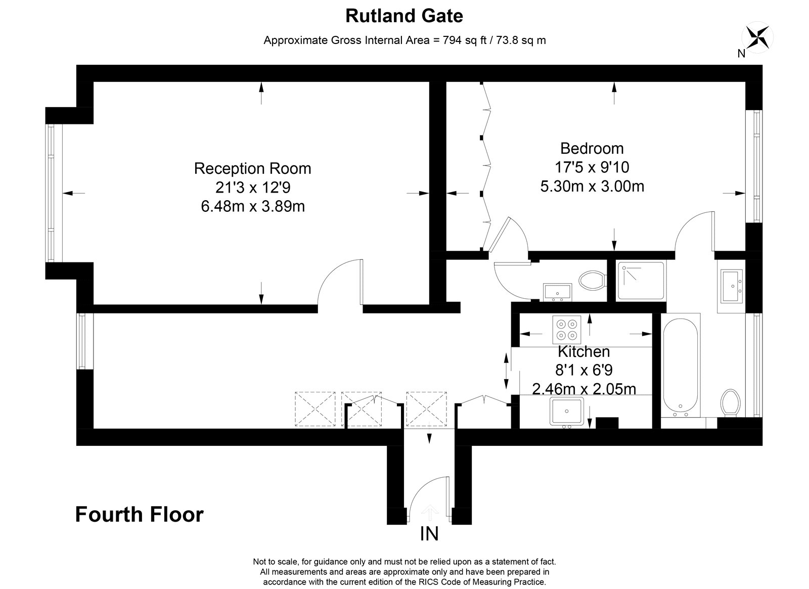 1 Bedrooms Flat to rent in Rutland Gate, London SW7