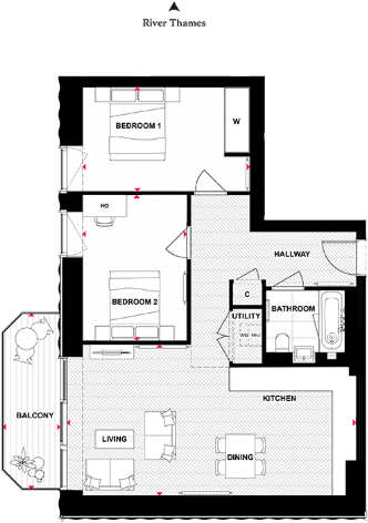 Royal Arsenal Riverside, Royal Arsenal Riverside, Duke of Wellington Avenue, Woolwich floorplan