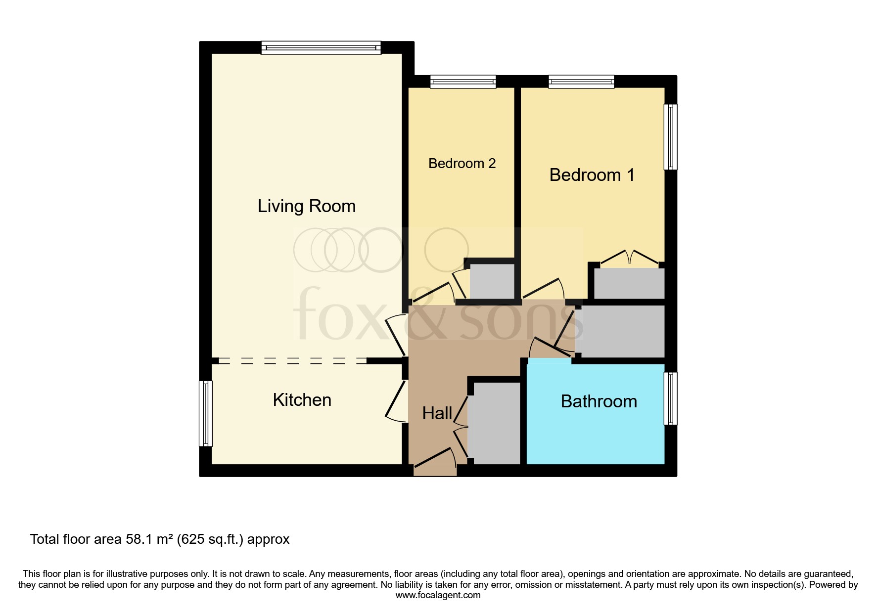 Flat 37, Cloverdale Court, Anning Road, Lyme Regis floorplan