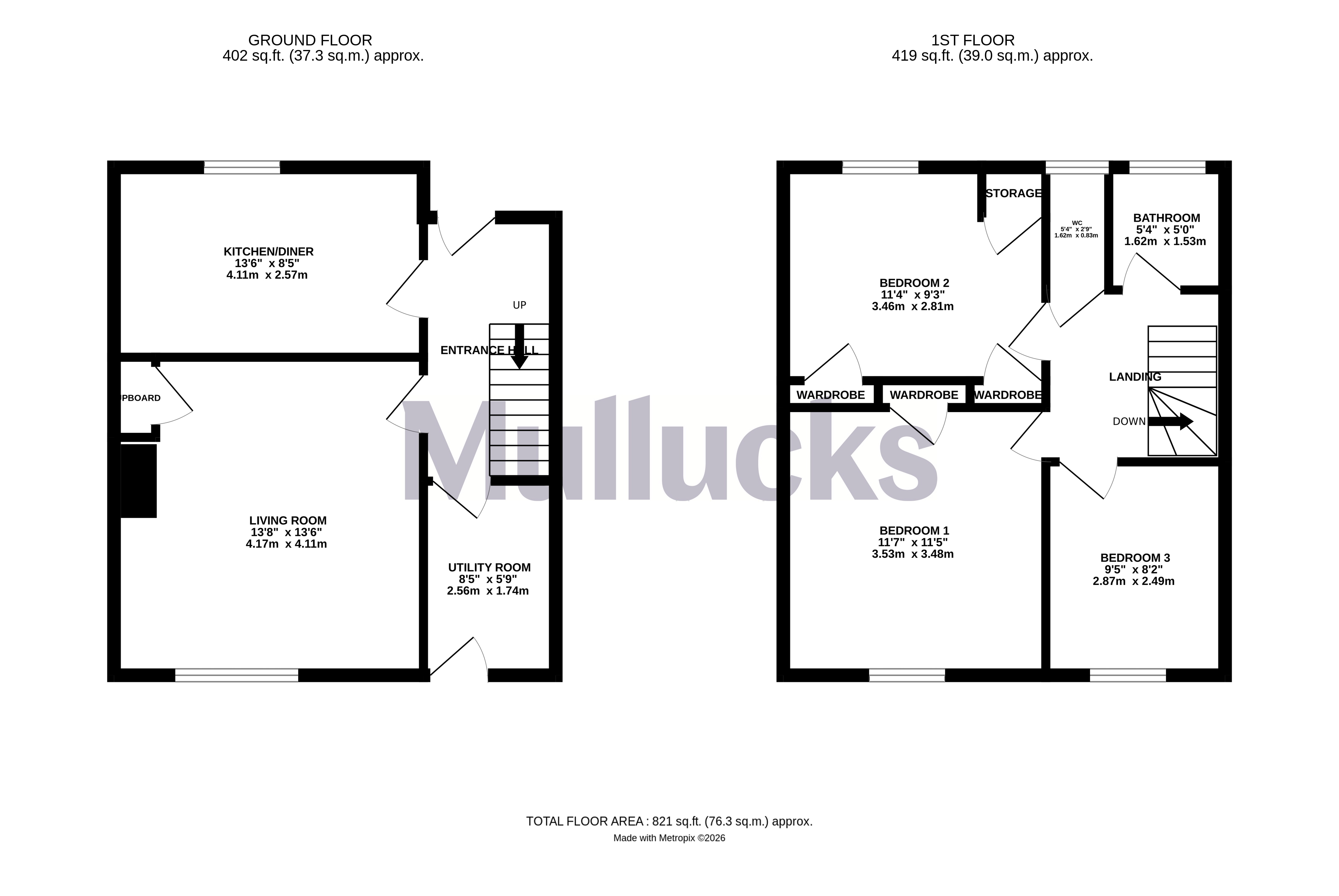 5, Altham Grove, Essex floorplan