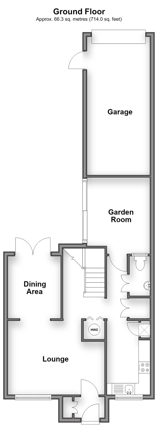 Downland Drive, Crawley floorplan