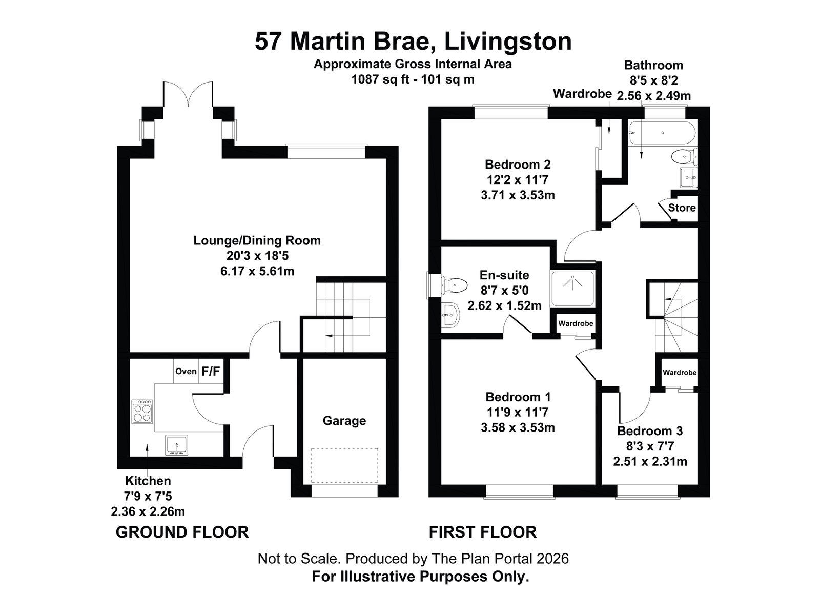 57, Martin Brae, Livingston floorplan