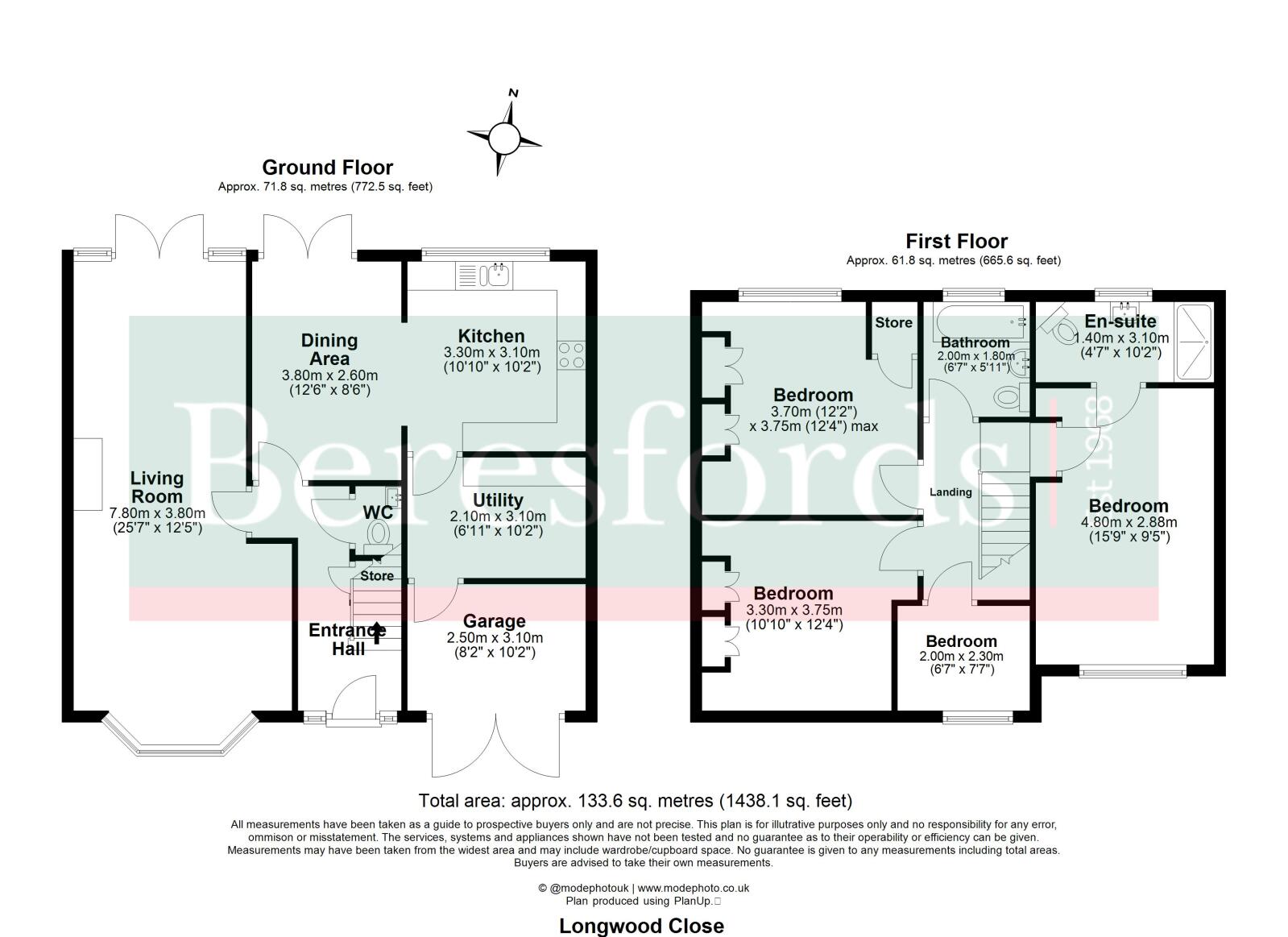 7, Longwood Close, Upminster floorplan