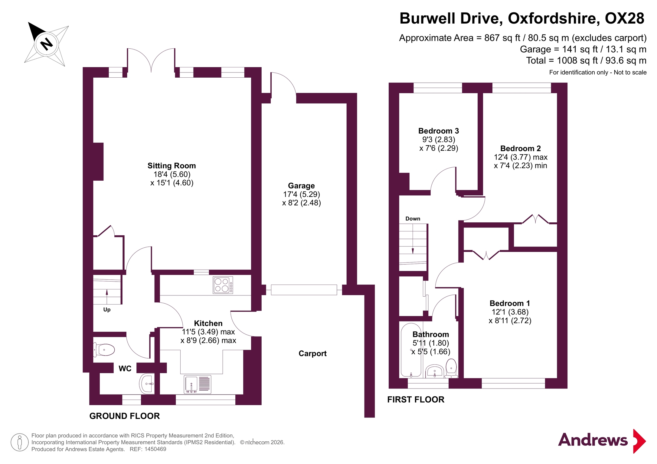 53, Burwell Drive, Oxfordshire floorplan