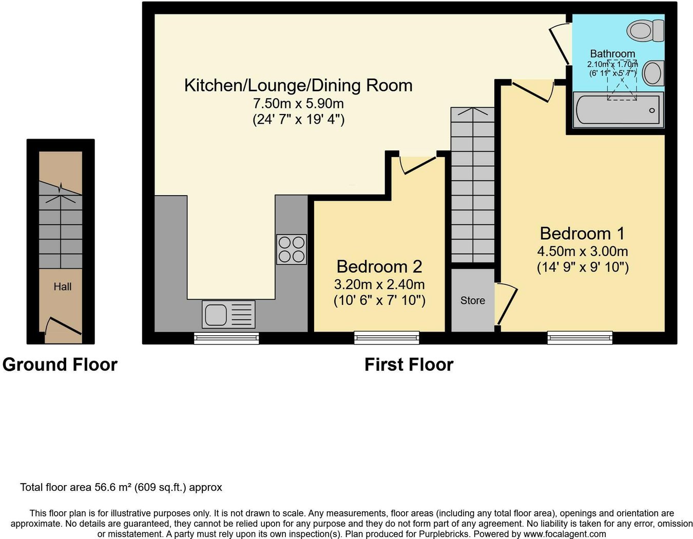 216, Harrington Street, Derby floorplan