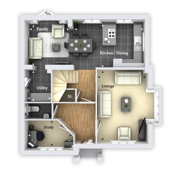 4 Bedrooms Detached house for sale in 