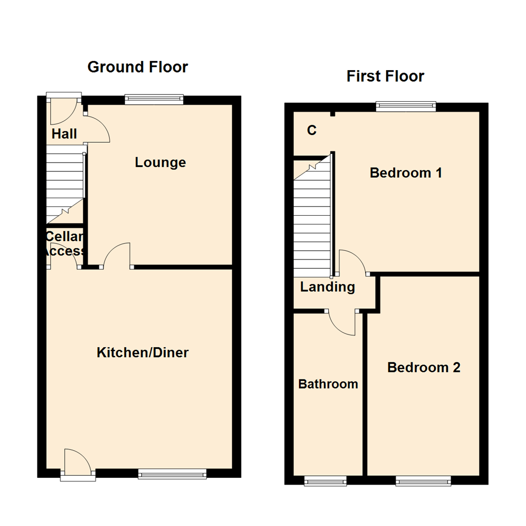 2 Bedrooms Terraced house for sale in Leeds Road, Robin Hood, Wakefield WF3