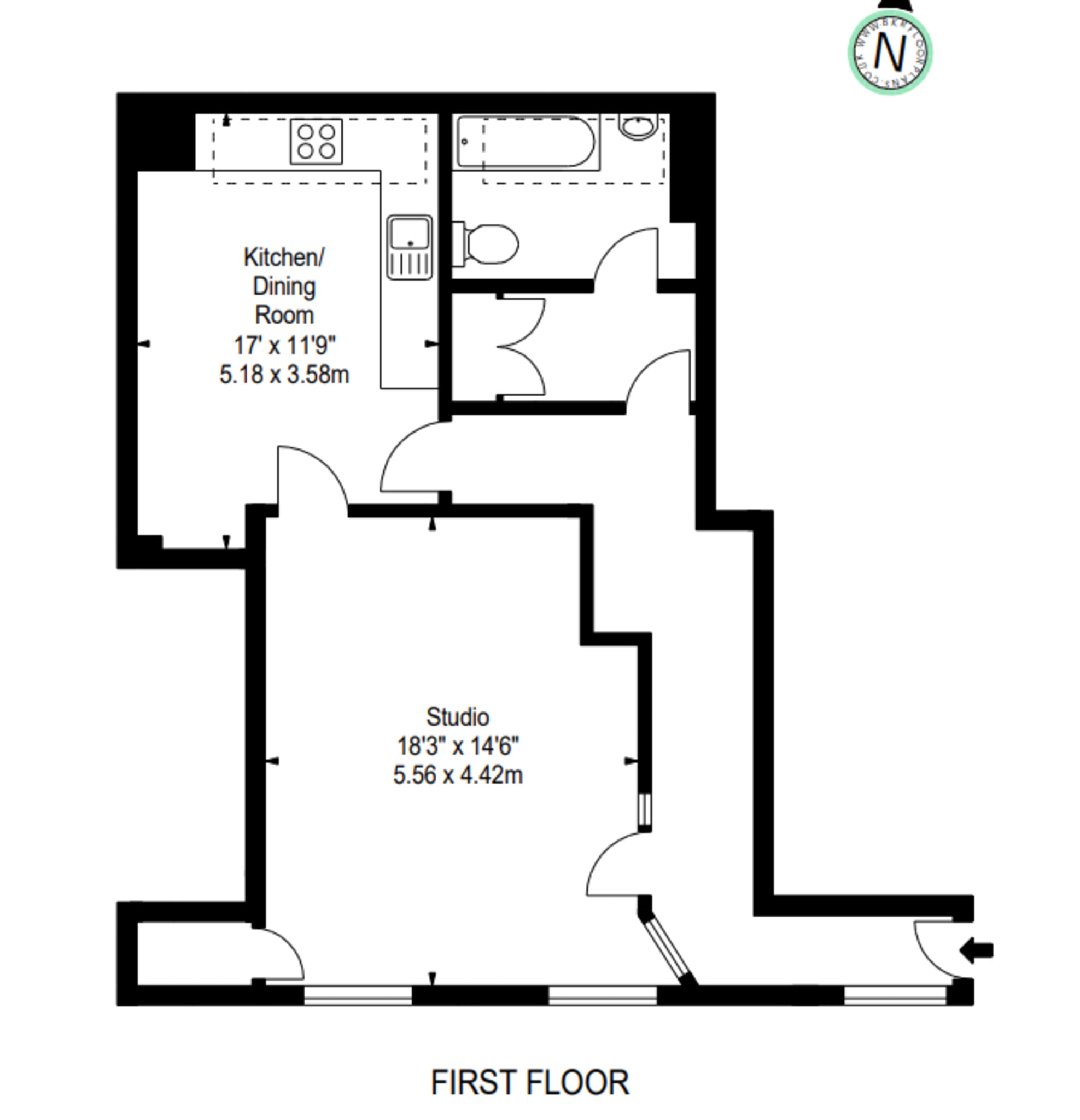 Grosvenor Hill, London floorplan