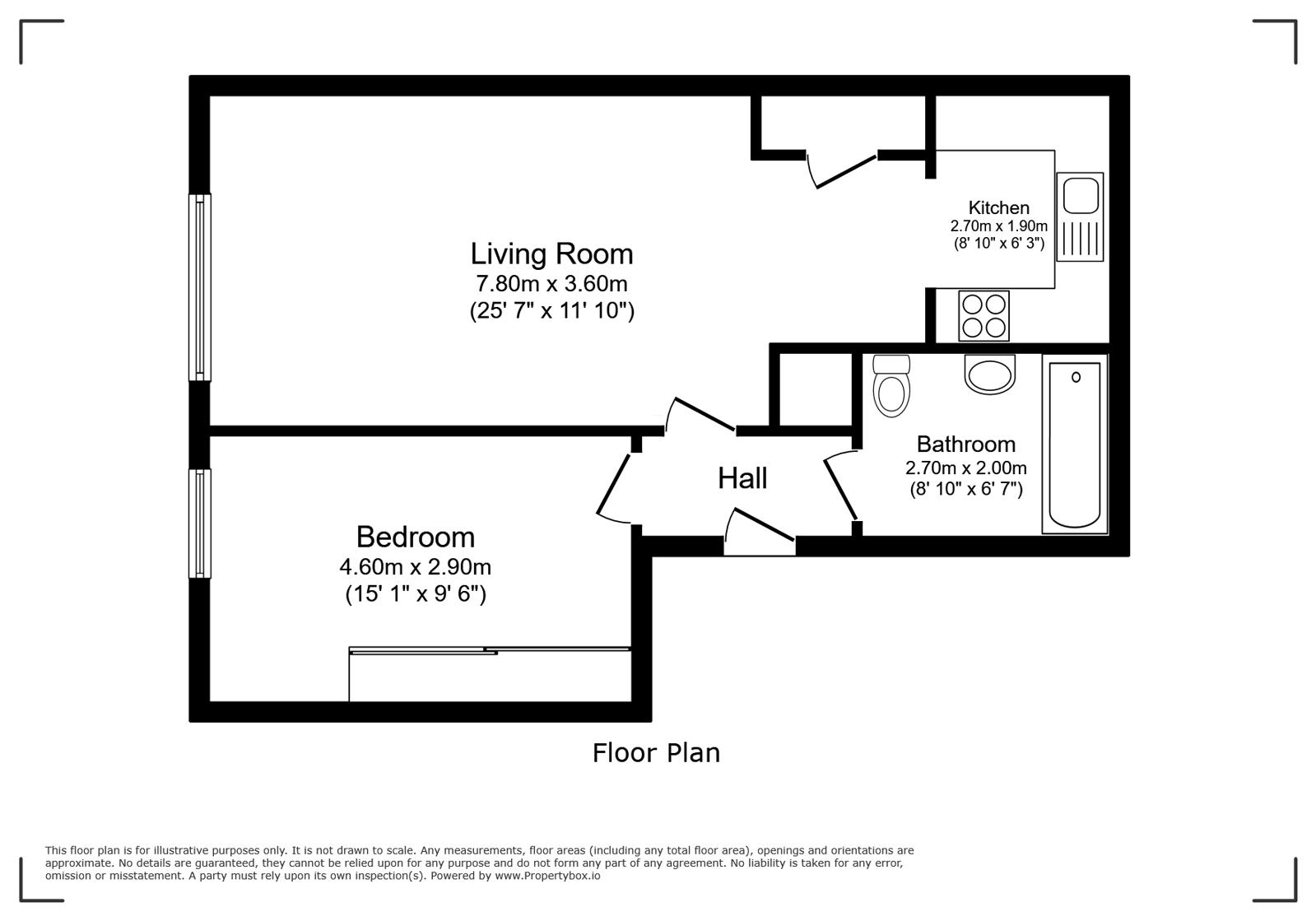 10, Brook House, Fleet floorplan